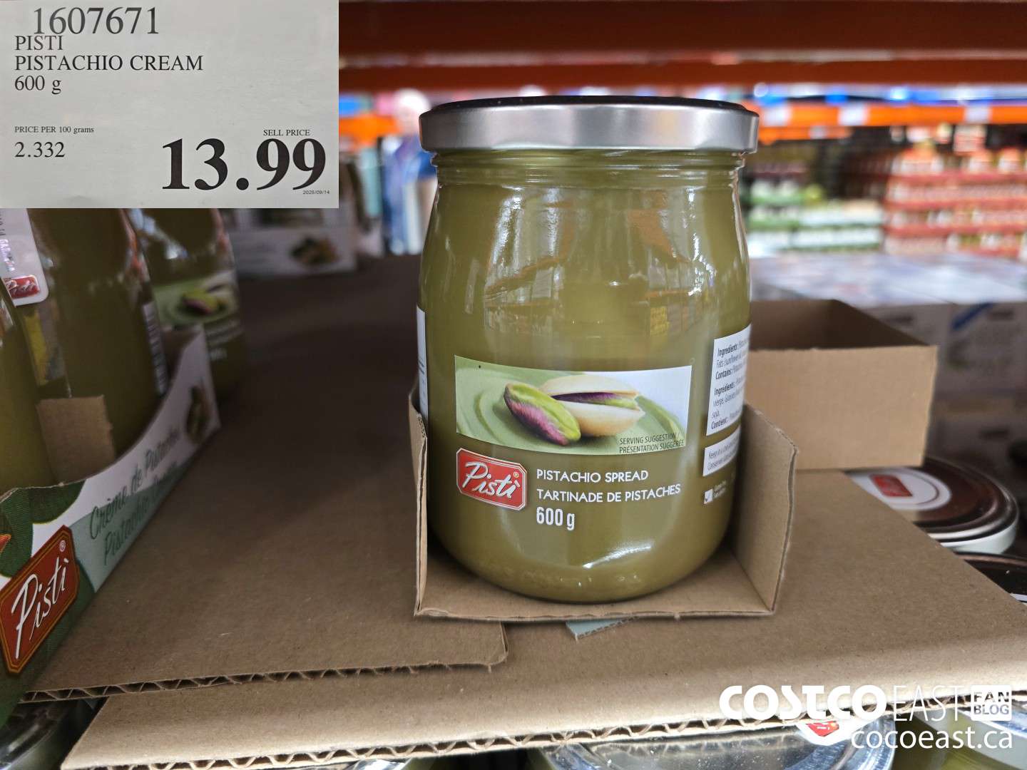 1607671 PISTI PISTACHIO CREAM 600 g $13.99