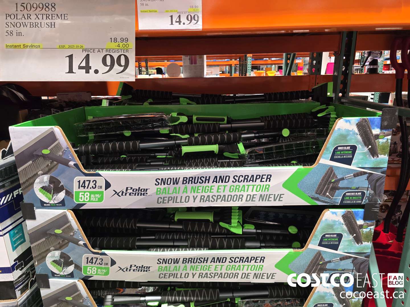 1509988 POLAR XTREME SNOWBRUSH 58 IN ($4.00 INSTANT SAVINGS EXPIRES ON 2025-10-26) $14.99