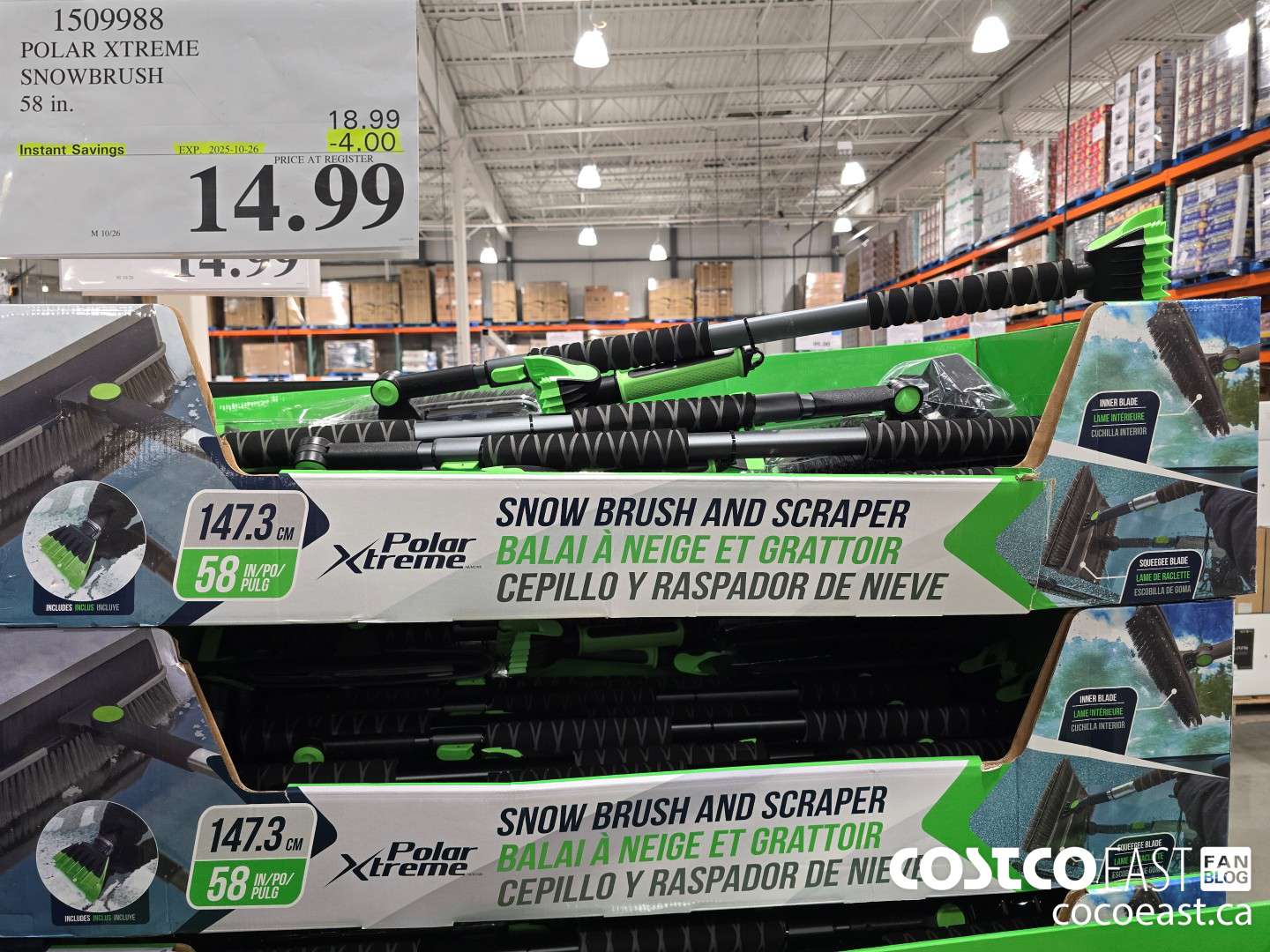 1509988 POLAR XTREME SNOWBRUSH 58 IN ($4.00 INSTANT SAVINGS EXPIRES ON 2025-10-26) $14.99