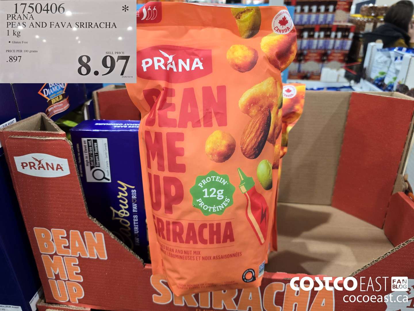 1750406 PRANA PEAS AND FAVA SRIRACHA 1 KG $8.97