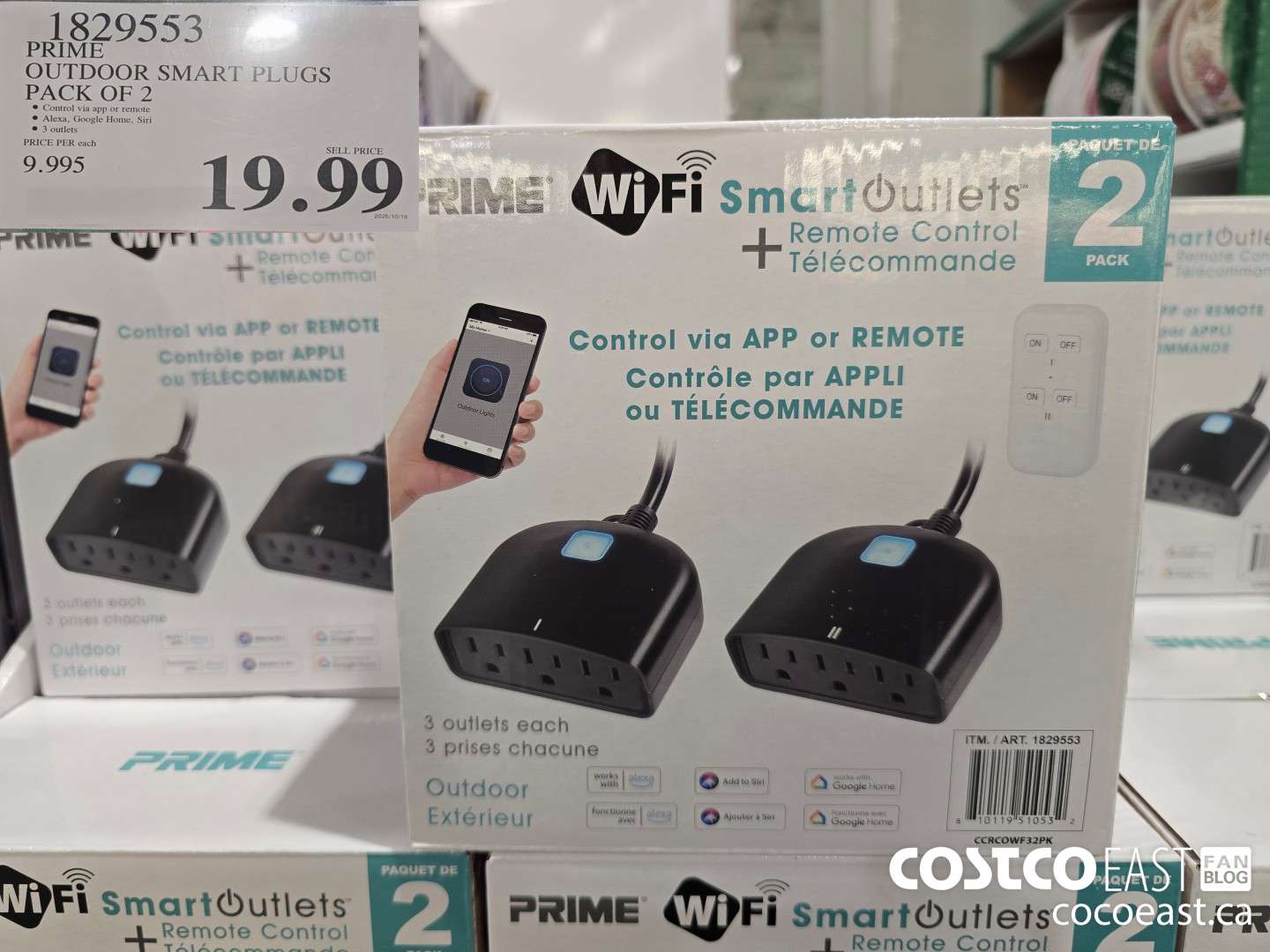 1829553 PRIME OUTDOOR SMART PLUGS PACK OF 2 $19.99