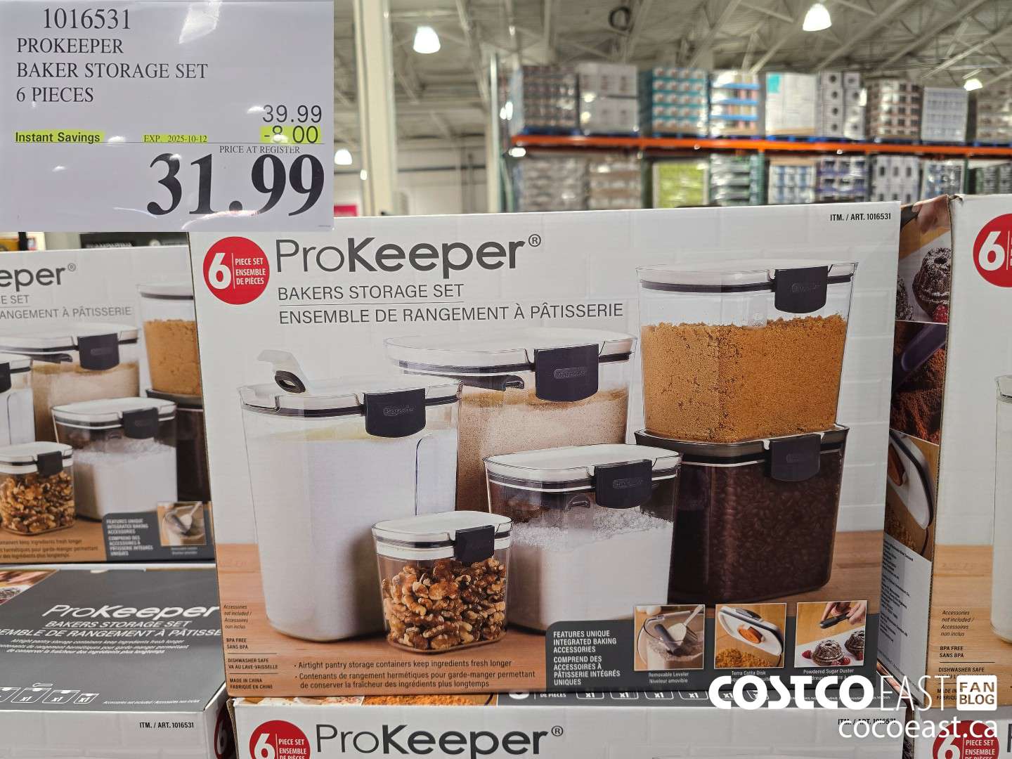 1016531 PROKEEPER BAKER STORAGE SET 6 PIECES ($8.00 INSTANT SAVINGS EXPIRES ON 2025-10-12) $31.99
