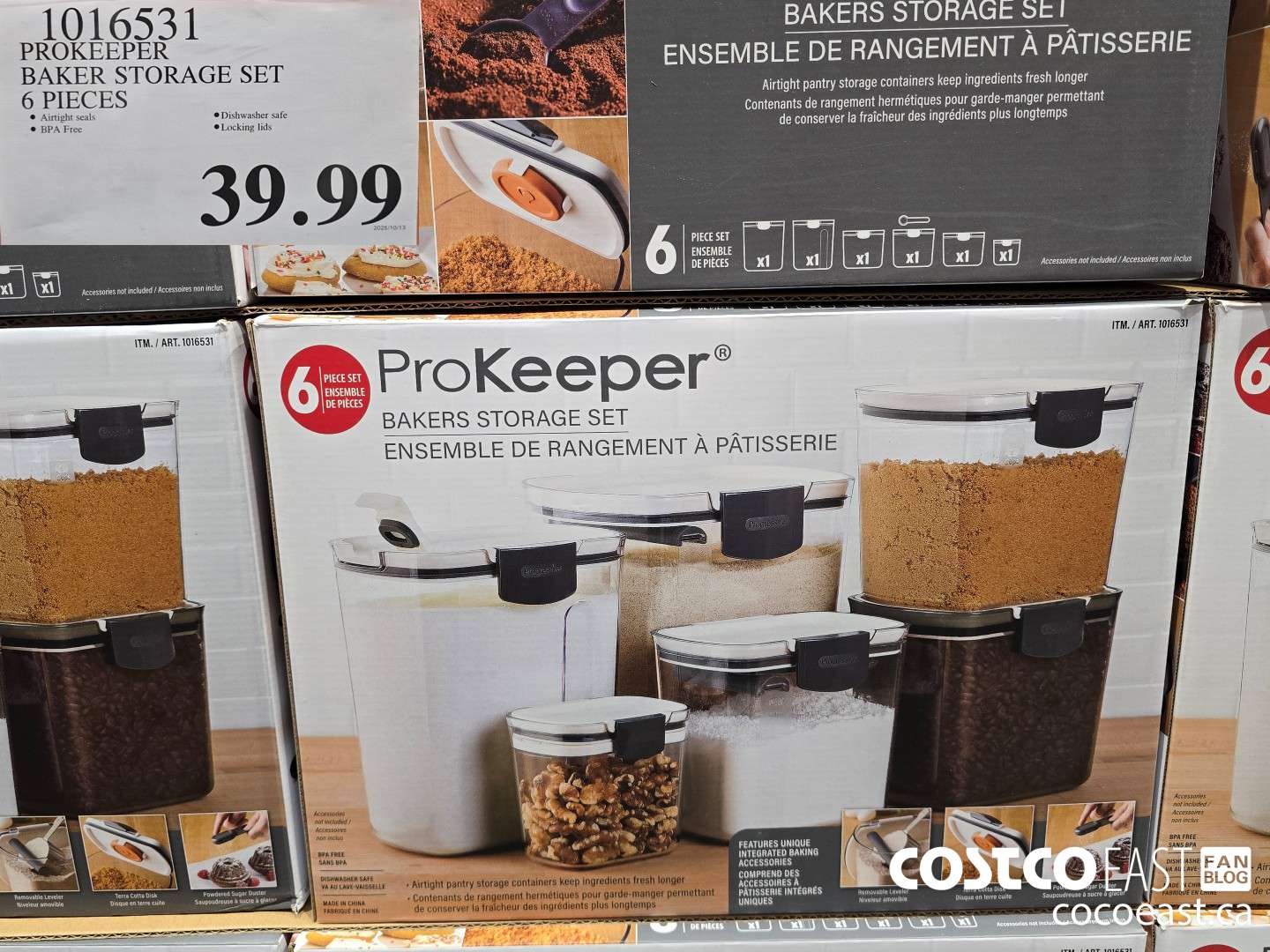 1016531 PROKEEPER BAKER STORAGE SET 6 PIECES $39.99