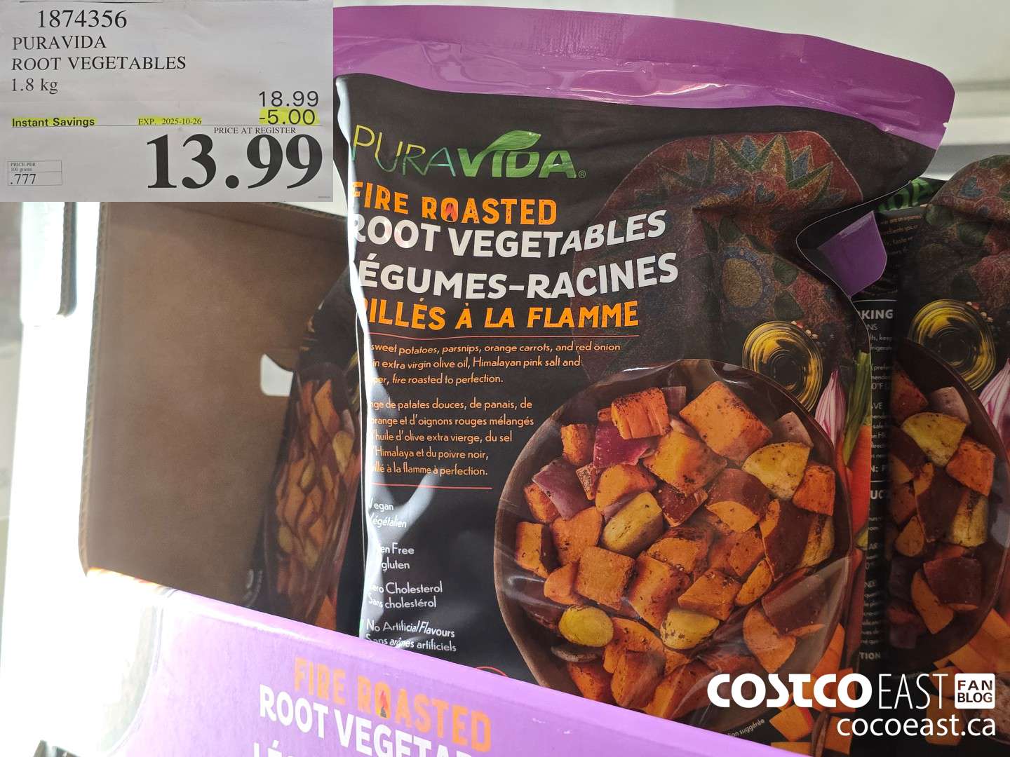 1874356 PURAVIDA ROOT VEGETABLES 1.8 kg ($5.00 INSTANT SAVINGS EXPIRES ON 2025-10-26) $13.99