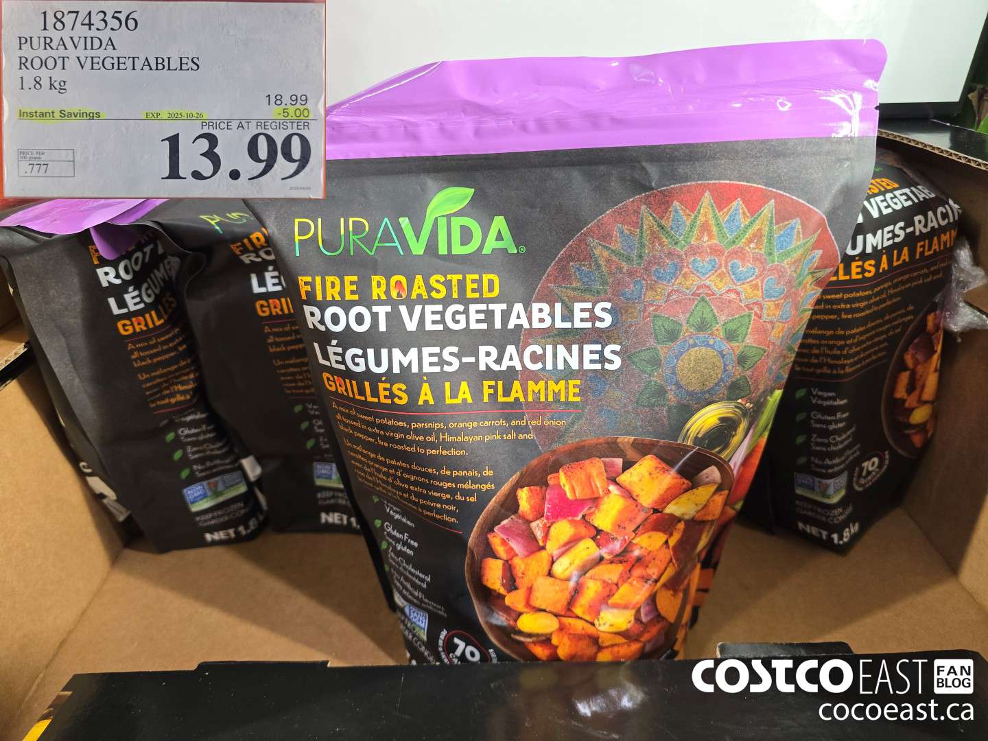 1874356 PURAVIDA ROOT VEGETABLES 1.8 kg ($5.00 INSTANT SAVINGS EXPIRES ON 2025-10-26) $13.99