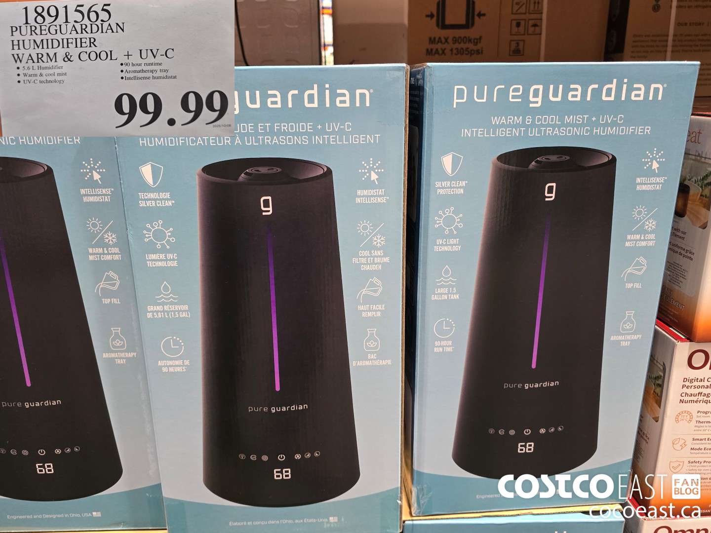 1891565 PUREGUARDIAN HUMIDIFIER WARM & COOL + UV-C $99.99