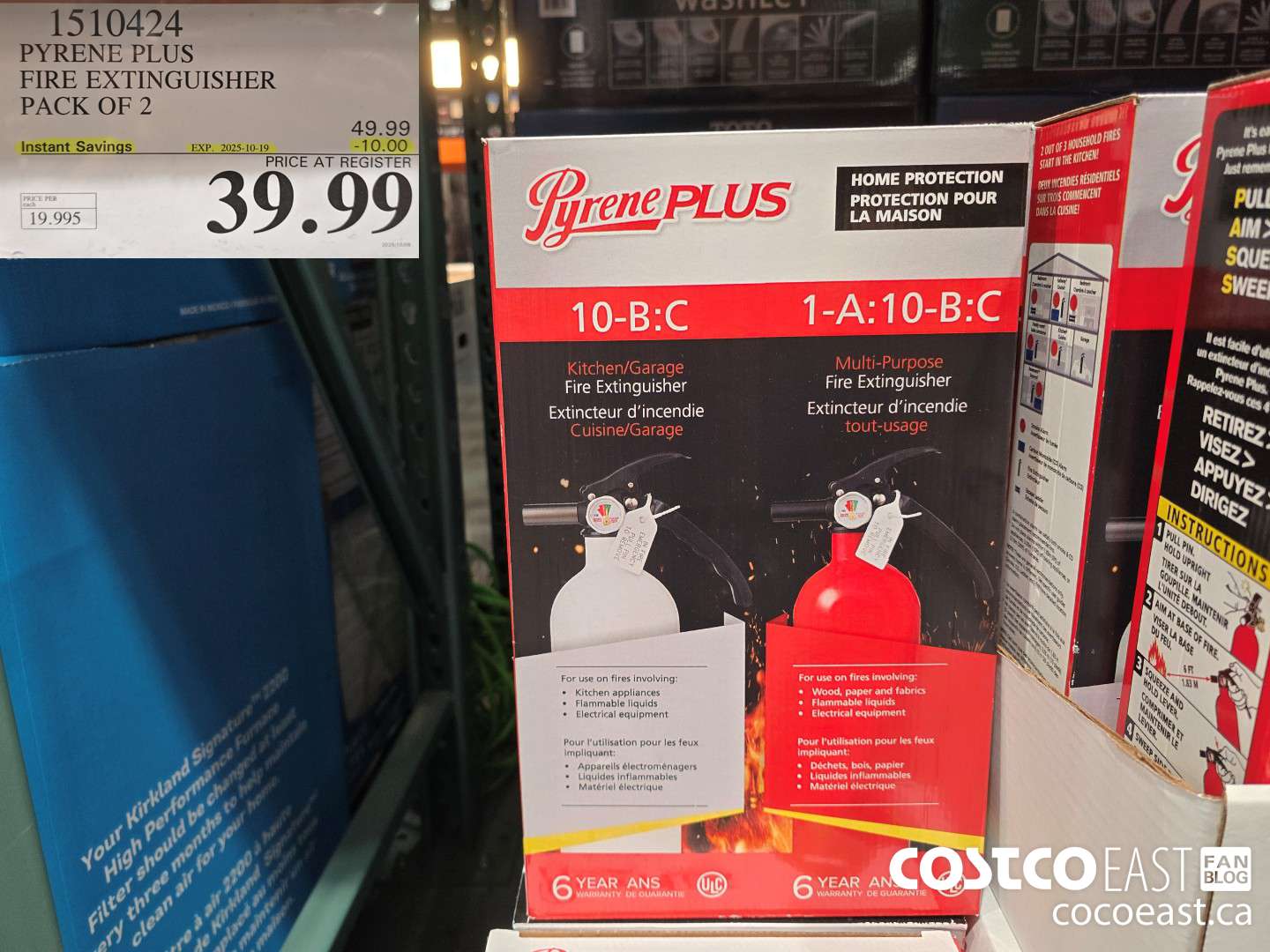1510424 PYRENE PLUS FIRE EXTINGUISHER PACK OF 2 ($10.00 INSTANT SAVINGS EXPIRES ON 2025-10-19) $39.99