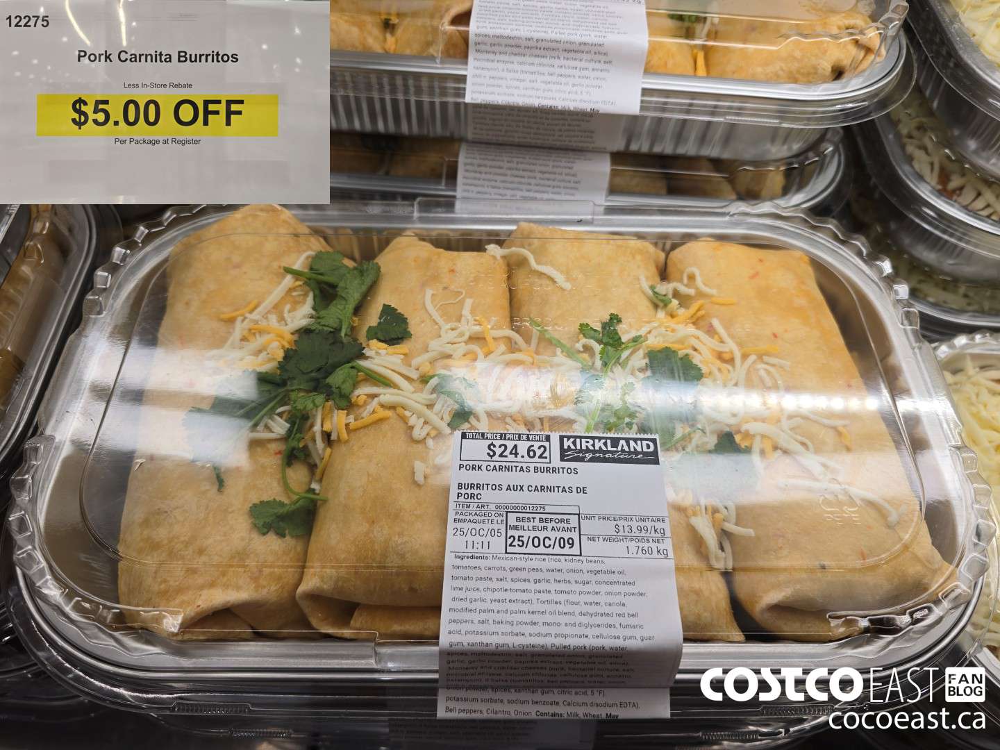 12275 Pork Carnita Burritos ($5.00 INSTANT SAVINGS)