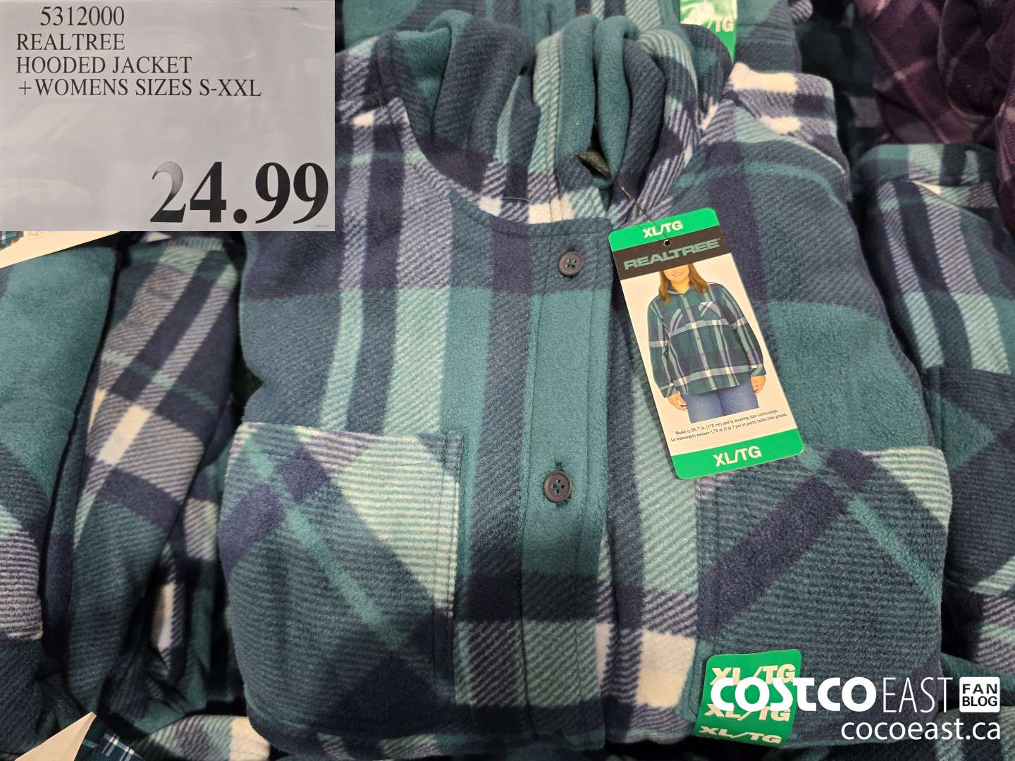 5312000 REALTREE HOODED JACKET + WOMANS SIZES S-XXL $24.99