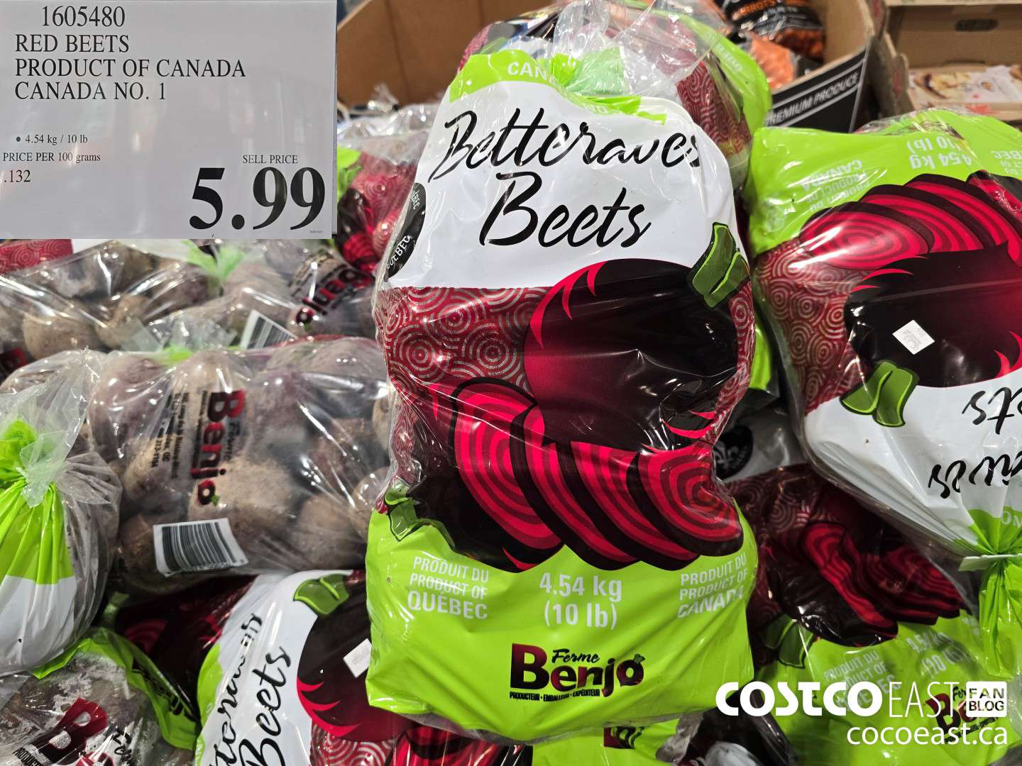 1605480 RED BEETS PRODUCT OF CANADA CANADA NO. 1 $5.99