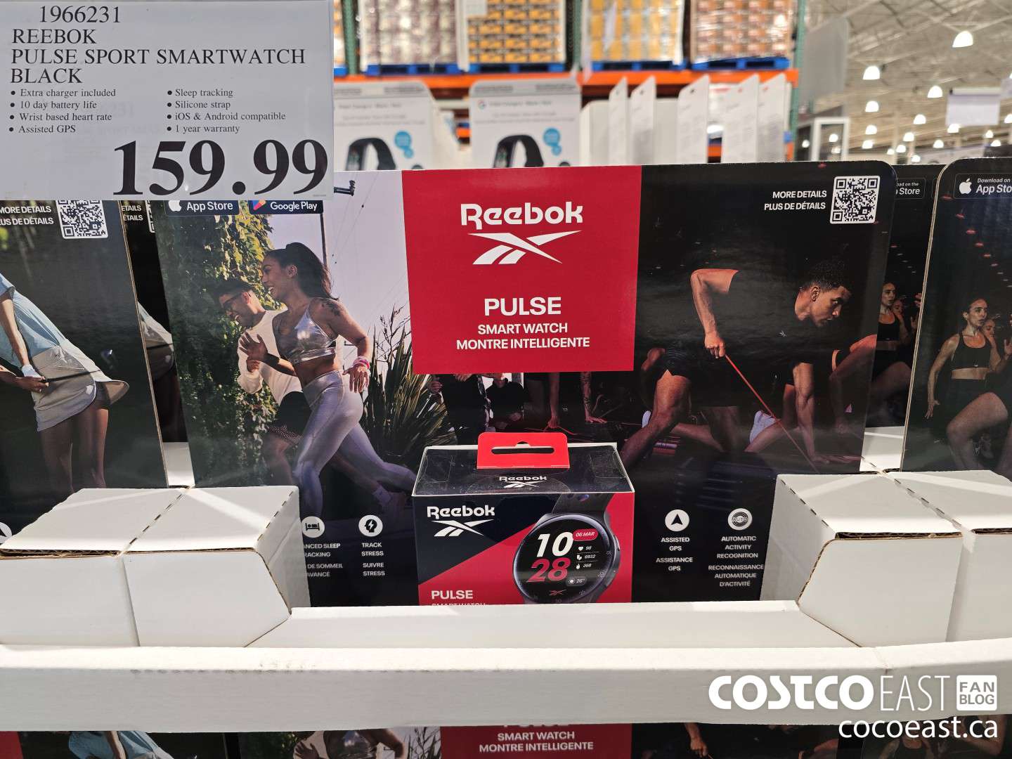 1966231 REEBOK PULSE SPORT SMARTWATCH BLACK $159.99