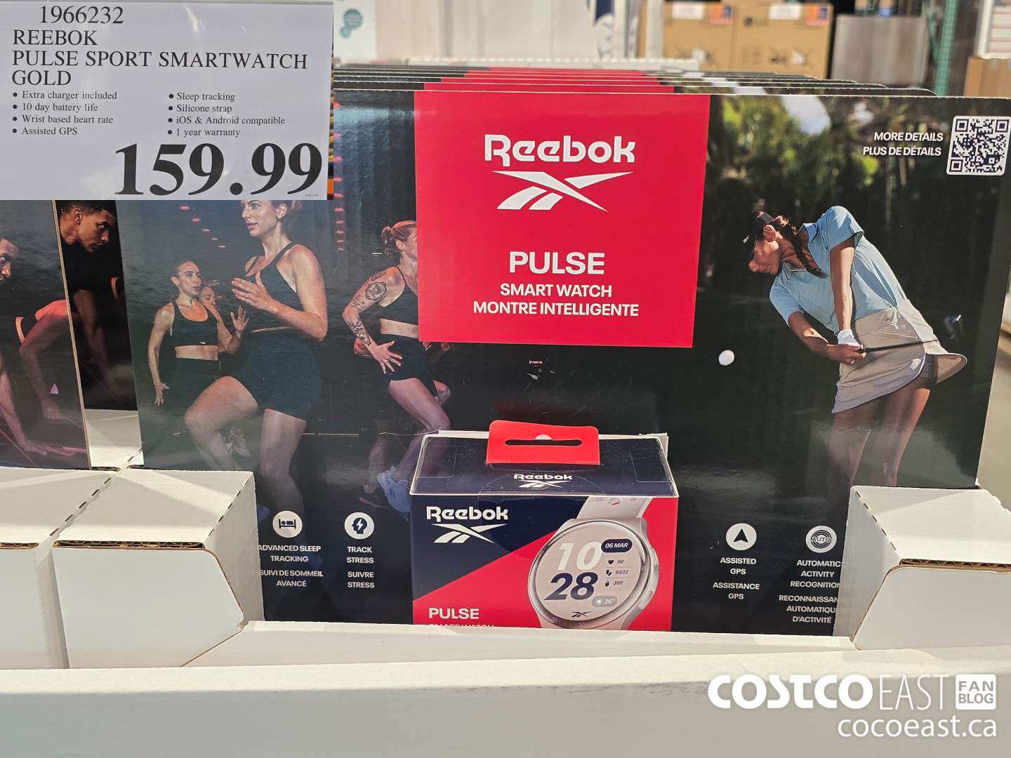 1966232 REEBOK PULSE SPORT SMARTWATCH GOLD $159.99