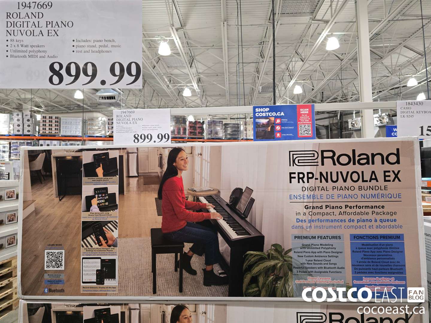 1947669 ROLAND DIGITAL PIANO NUVOLA EX $899.99