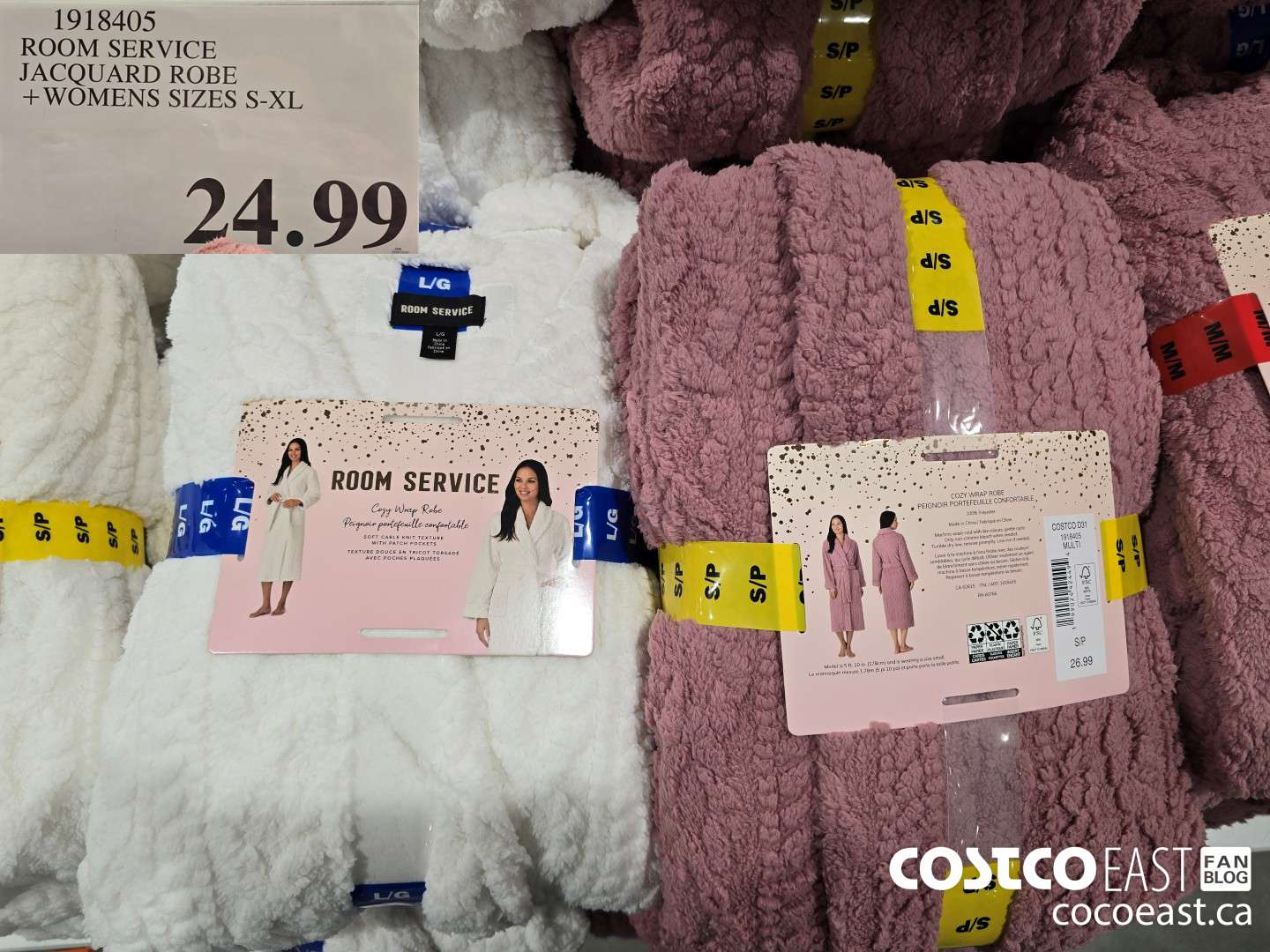 1918405 ROOM SERVICE JACQUARD ROBE +WOMENS SIZES S-XL $24.99