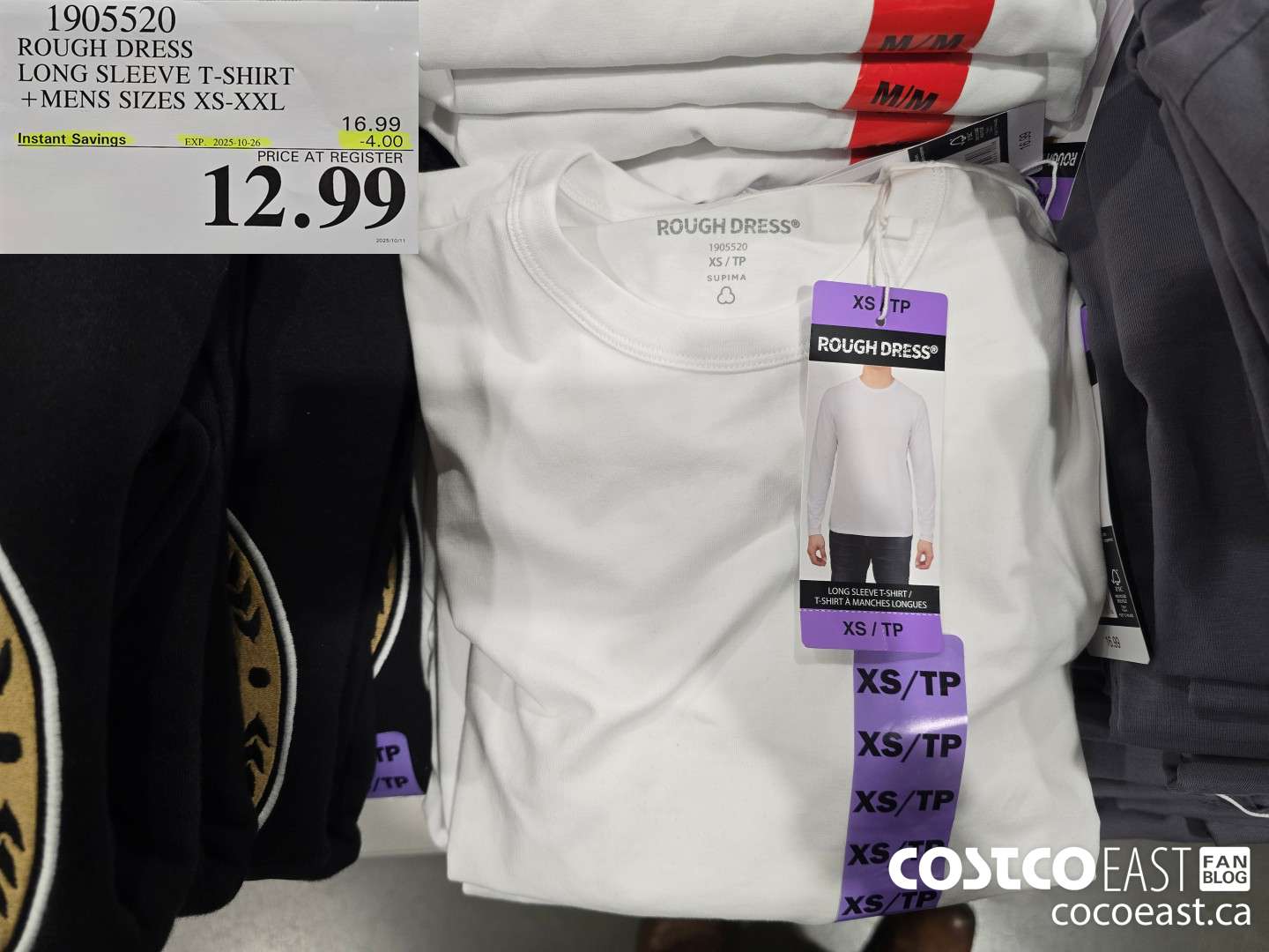 1905520 ROUGH DRESS LONG SLEEVE T-SHIRT +MENS SIZES XS-XXL ($4.00 INSTANT SAVINGS EXPIRES ON 2025-10-26) $12.99