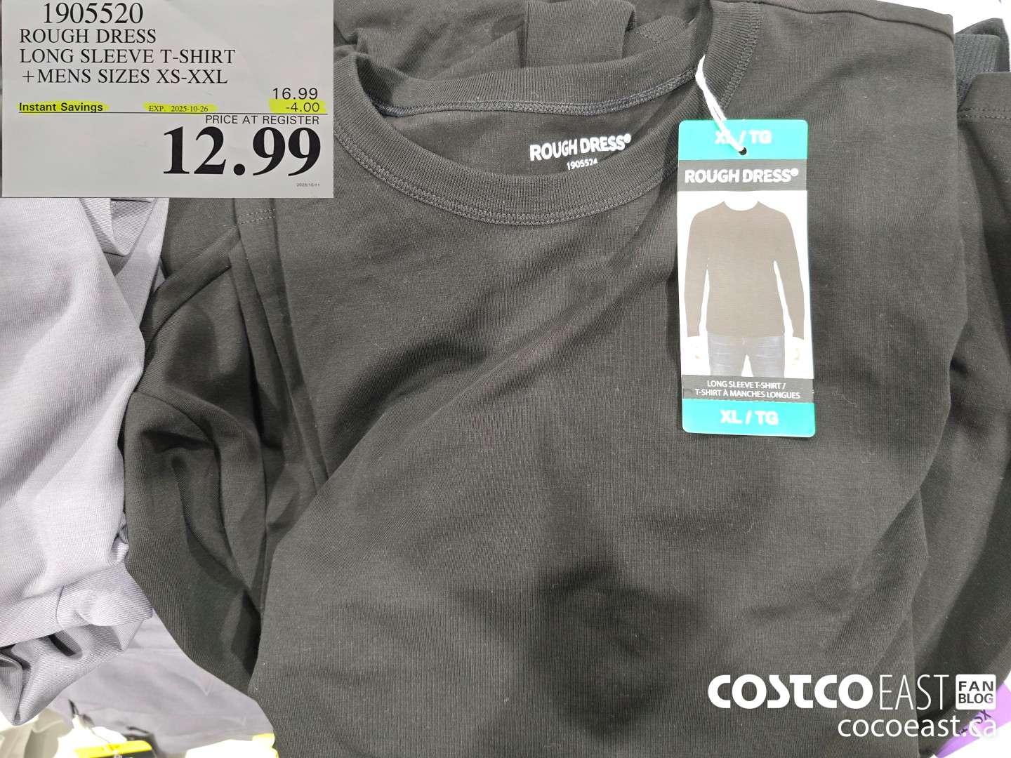 1905520 ROUGH DRESS LONG SLEEVE T-SHIRT +MENS SIZES XS-XXL ($4.00 INSTANT SAVINGS EXPIRES ON 2025-10-26) $12.99