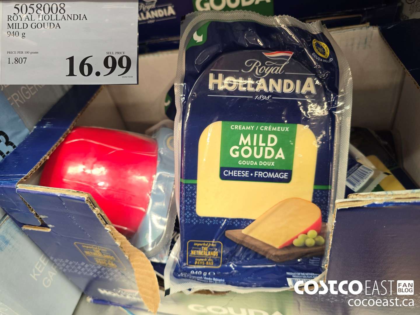 5058008 ROYAL HOLLANDIA MILD GOUDA 940 G $16.99