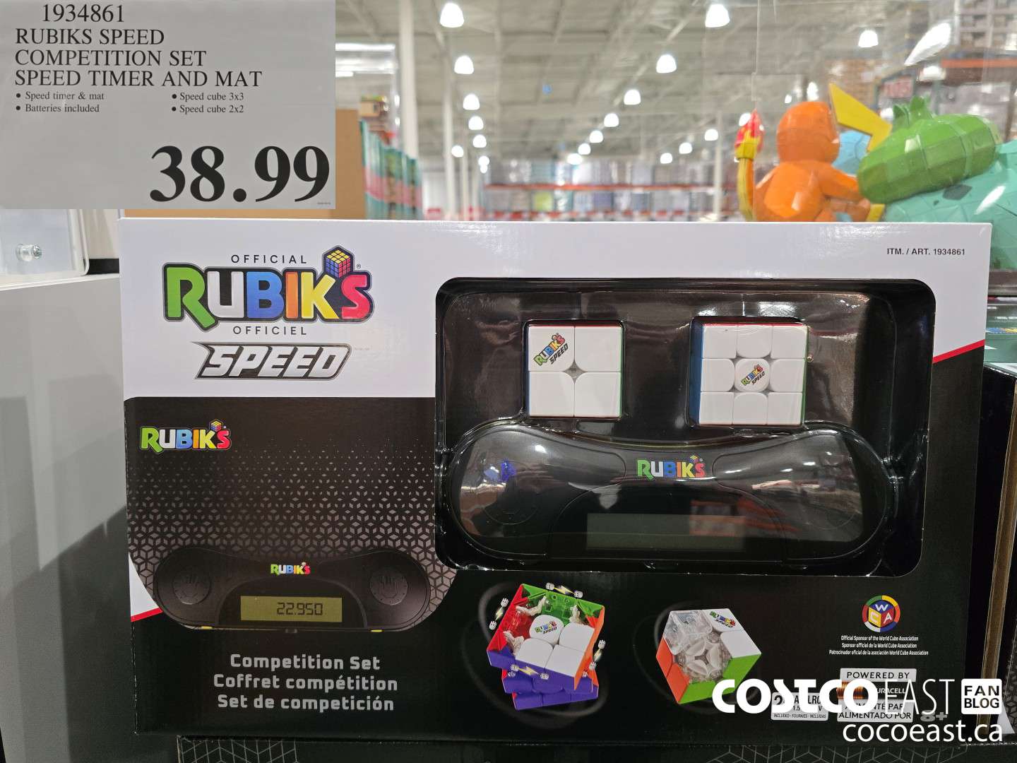 1934861 RUBIKS SPEED COMPETITION SET SPEED TIMER AND MAT $38.99