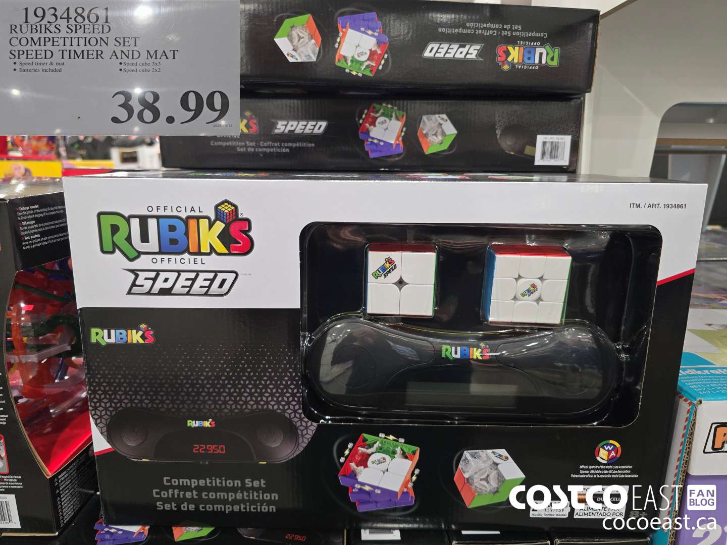 1934861 RUBIKS SPEED COMPETITION SET SPEED TIMER AND MAT $38.99