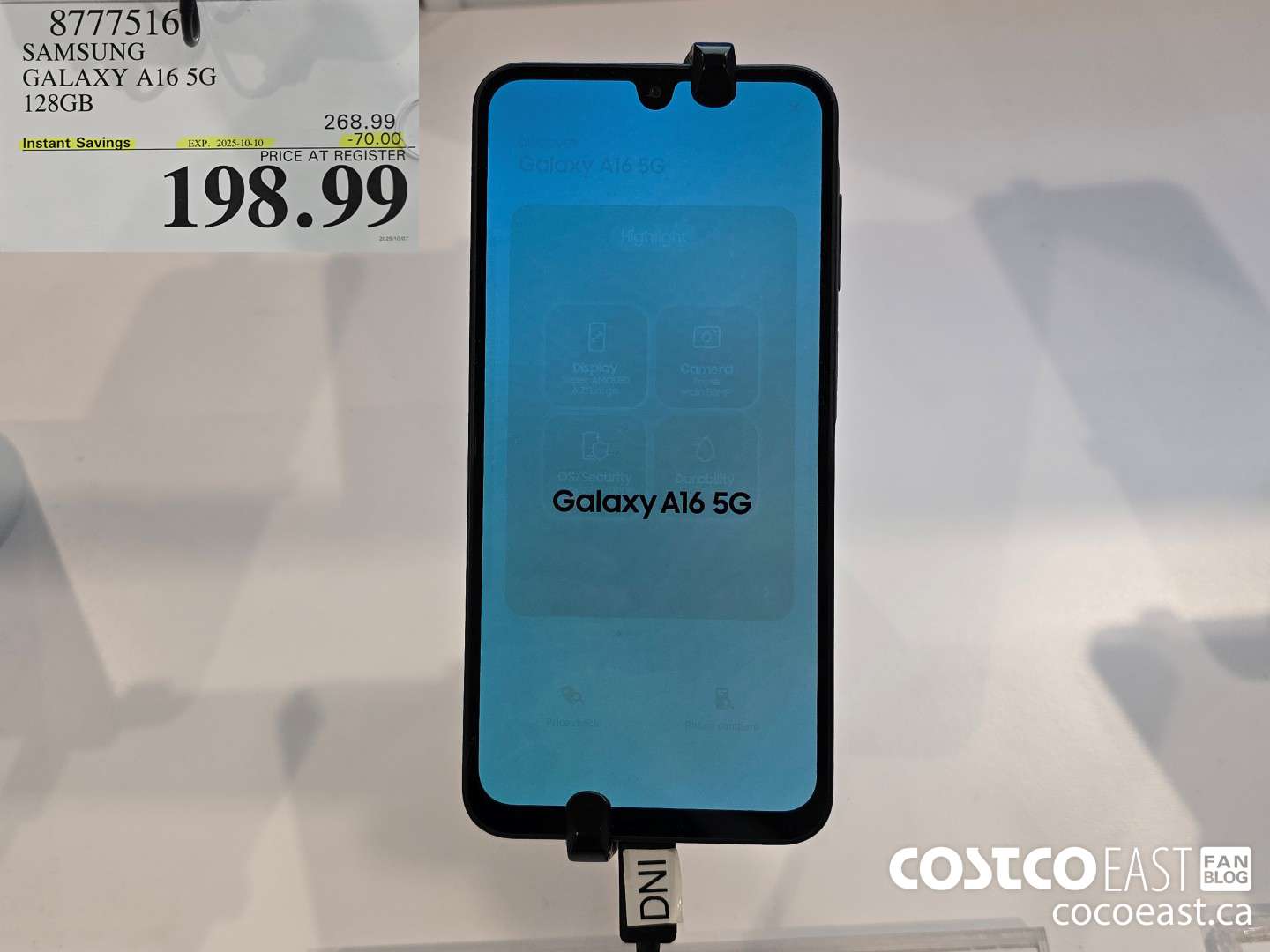 8777516 SAMSUNG GALAXY A16 5G 128GB ($70.00 INSTANT SAVINGS EXPIRES ON 2025-10-10) $198.99