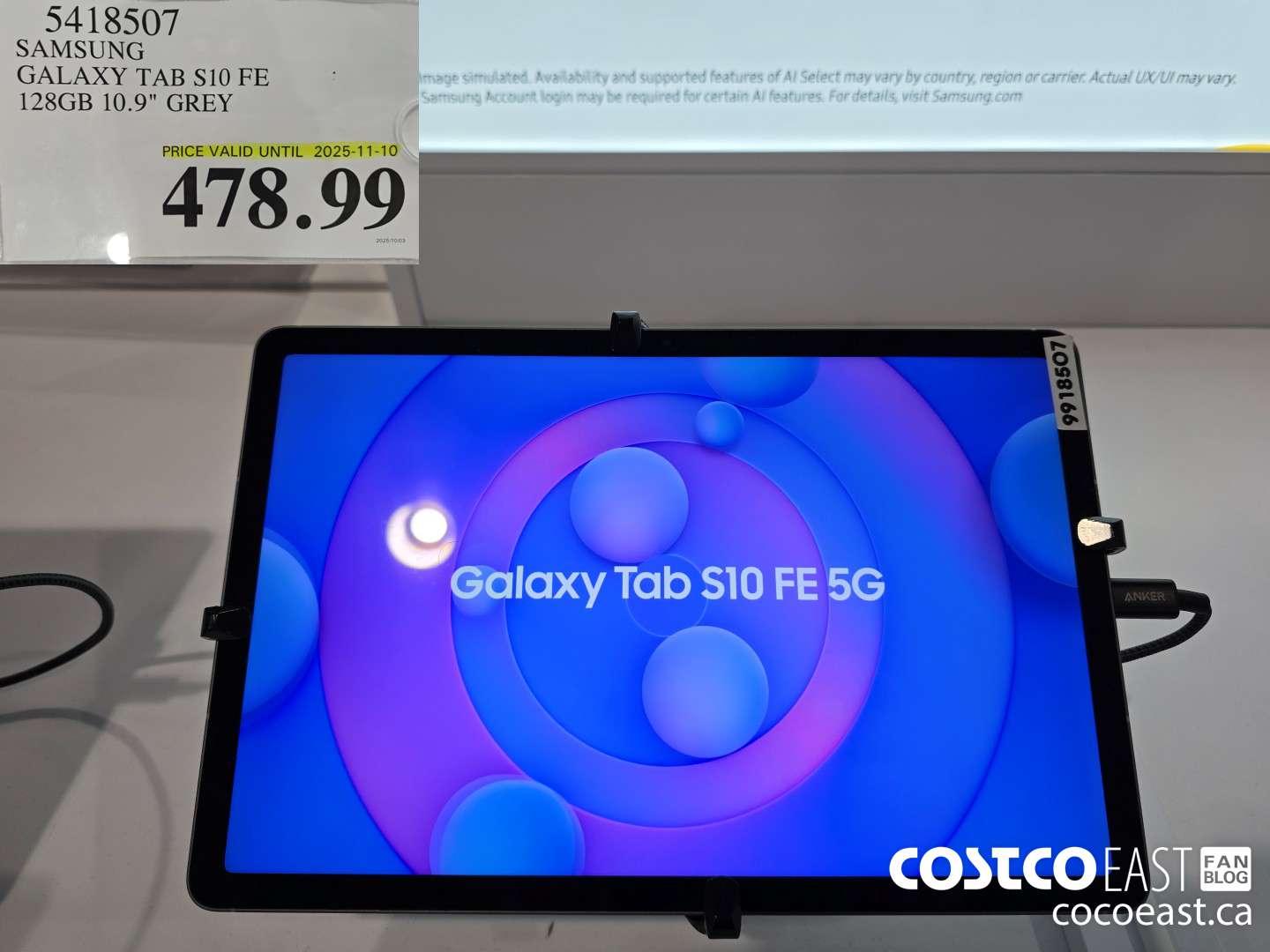 5418507 SAMSUNG GALAXY TAB S10 FE 128GB 10.9