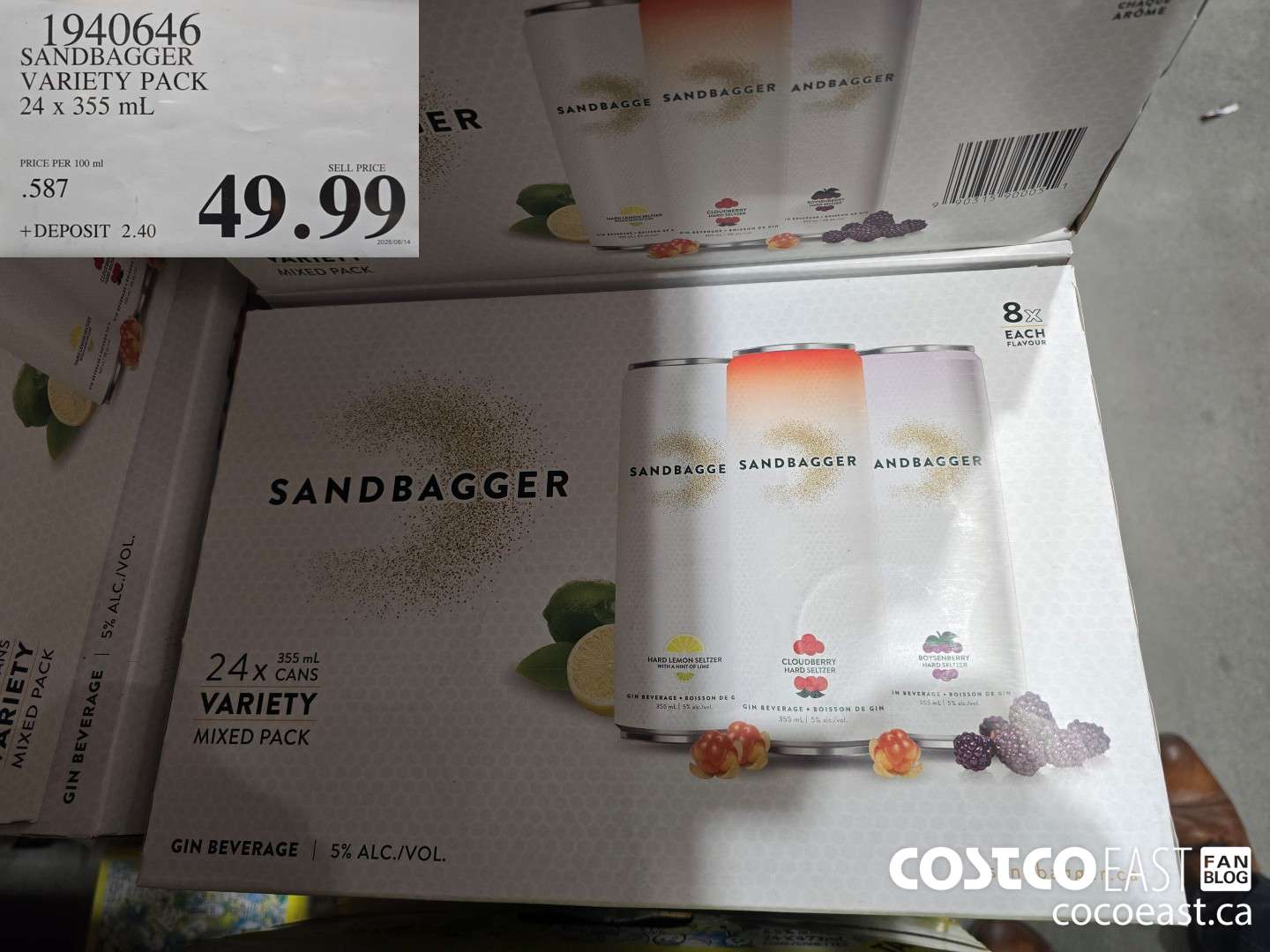 1940646 SANDBAGGER MIXER 24 PACK 24 X 355 ML $49.99