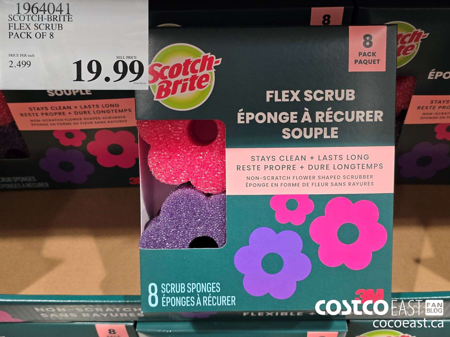 1964041 SCOTCH-BRITE FLEX SCRUB PACK OF 8 $19.99