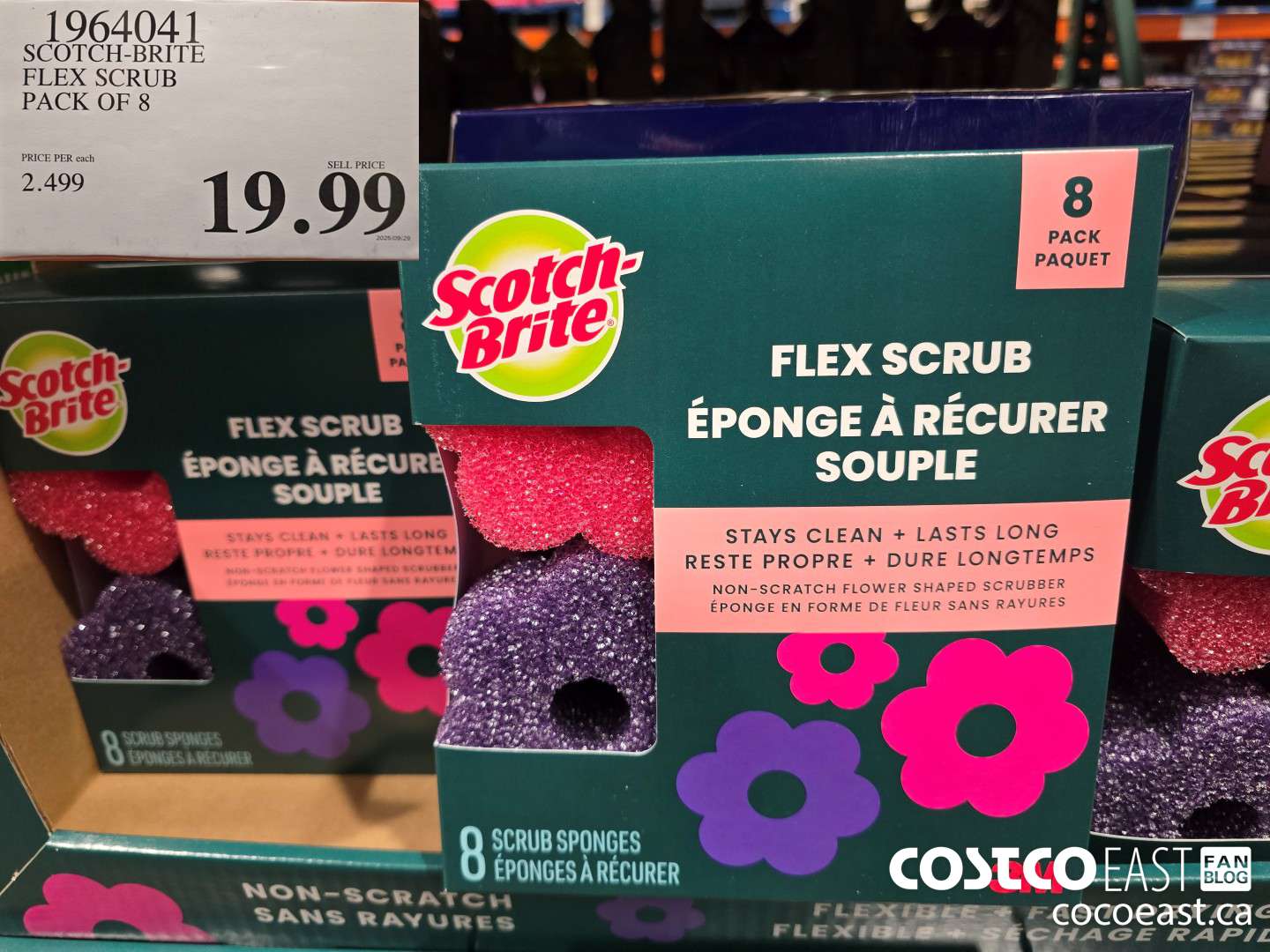 1964041 SCOTCH-BRITE FLEX SCRUB PACK OF 8 $19.99