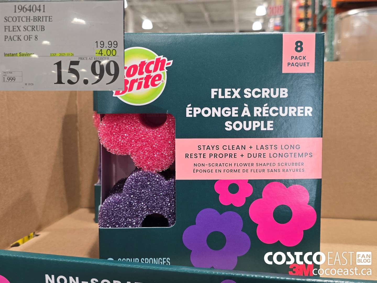 1964041 SCOTCH-BRITE FLEX SCRUB PACK OF 8 ($14.00 INSTANT SAVINGS EXPIRES ON 2025-10-26) $15.99