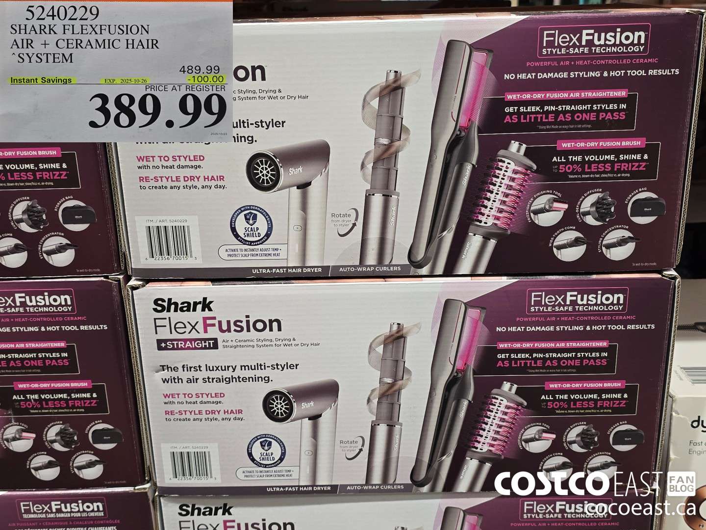 5240229 SHARK FLEXFUSION AIR + CERAMIC HAIR SYSTEM ($100.00 INSTANT SAVINGS EXPIRES ON 2025-10-26) $389.99