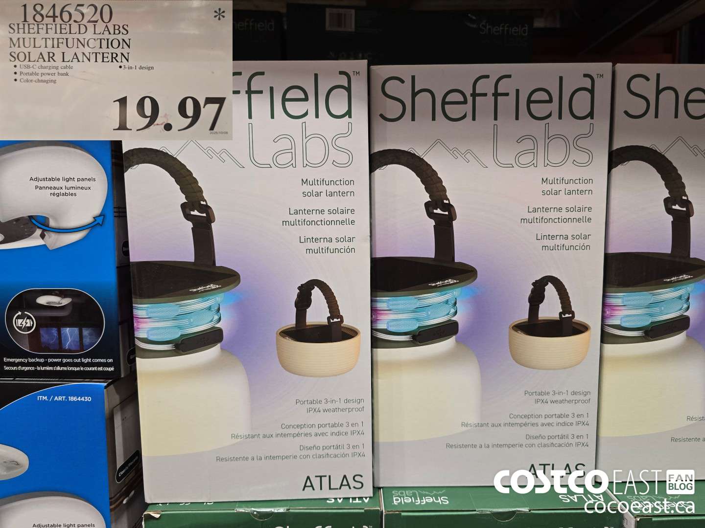 1846520 SHEFFIELD LABS MULTIFUNCTION SOLAR LANTERN $19.97