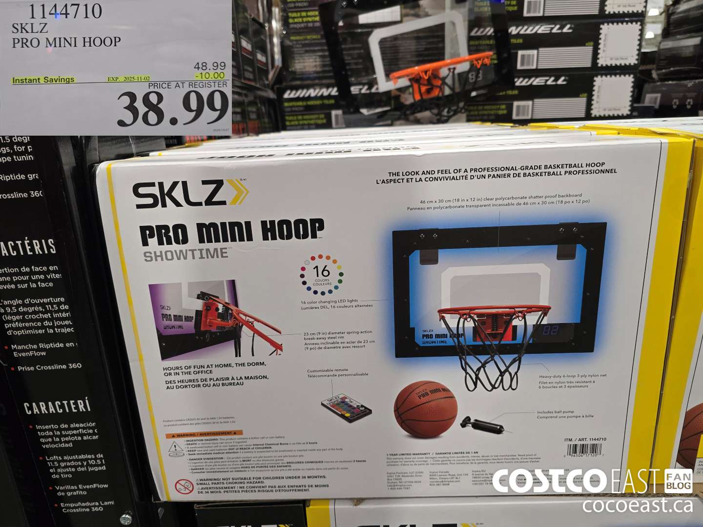1144710 SKLZ PRO MINI HOOP ($10.00 INSTANT SAVINGS EXPIRES ON 2025-11-02) $38.99