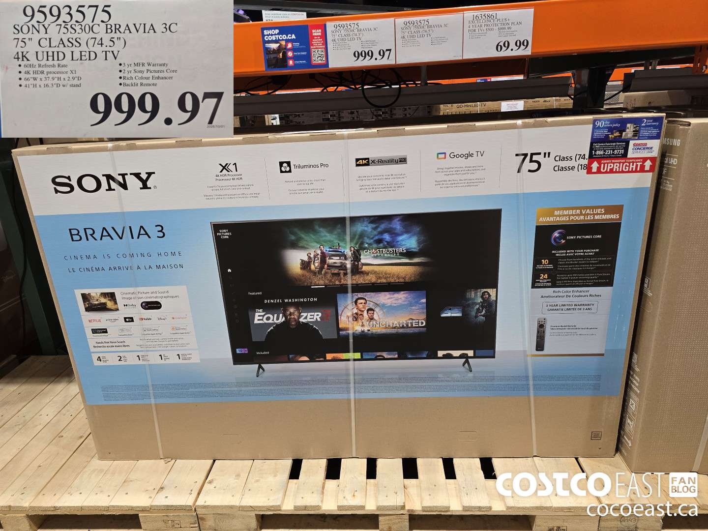 9593575 SONY 75830C BRAVIA 3C 75