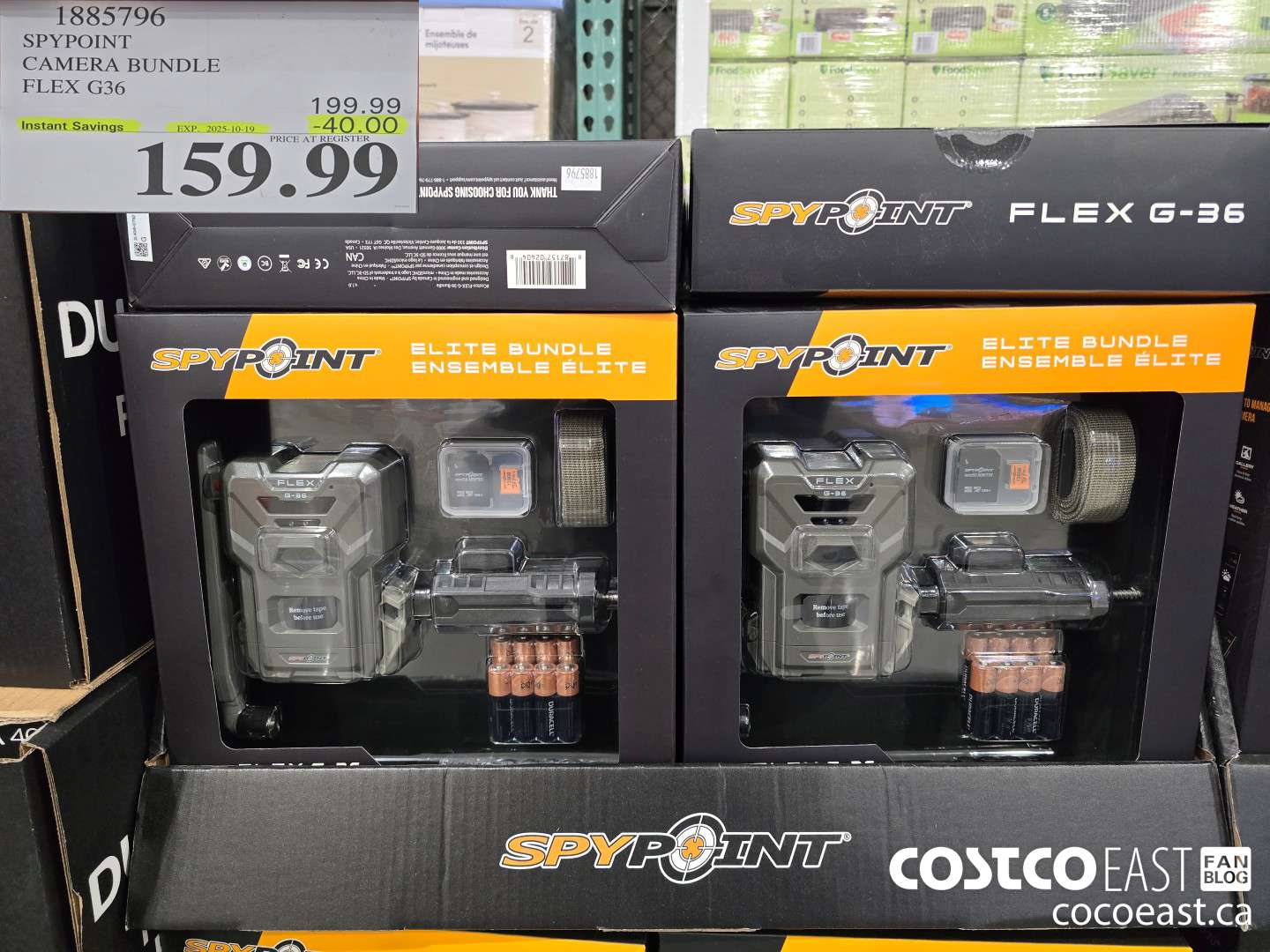 1885796 SPYPOINT CAMERA BUNDLE FLEX G36 4B0.00 ($40.00 INSTANT SAVINGS EXPIRES ON 2025-10-19) $159.99