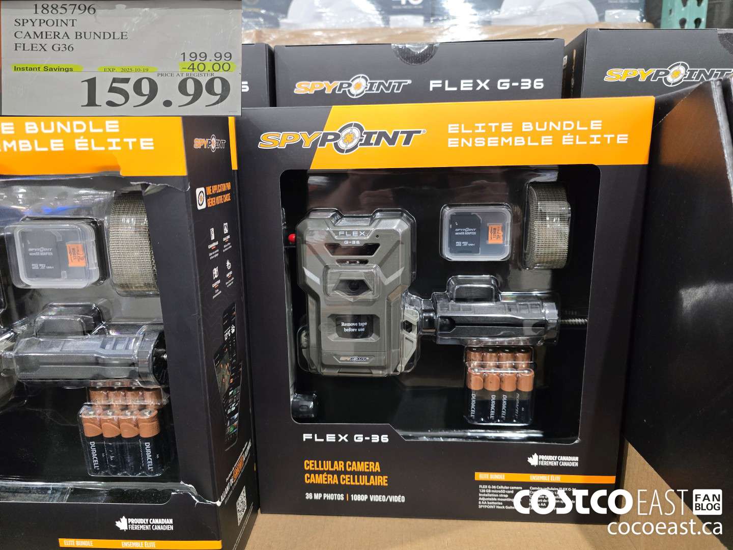 1885796 SPYPOINT CAMERA BUNDLE FLEX G36 4B0.00 ($40.00 INSTANT SAVINGS EXPIRES ON 2025-10-19) $159.99