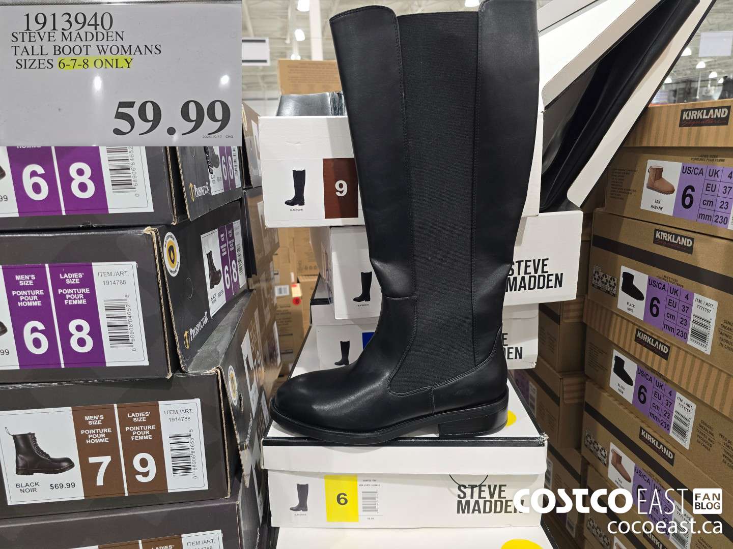 1913940 STEVE MADDEN TALL BOOT WOMENS SIZES 6-7-8 ONLY $59.99