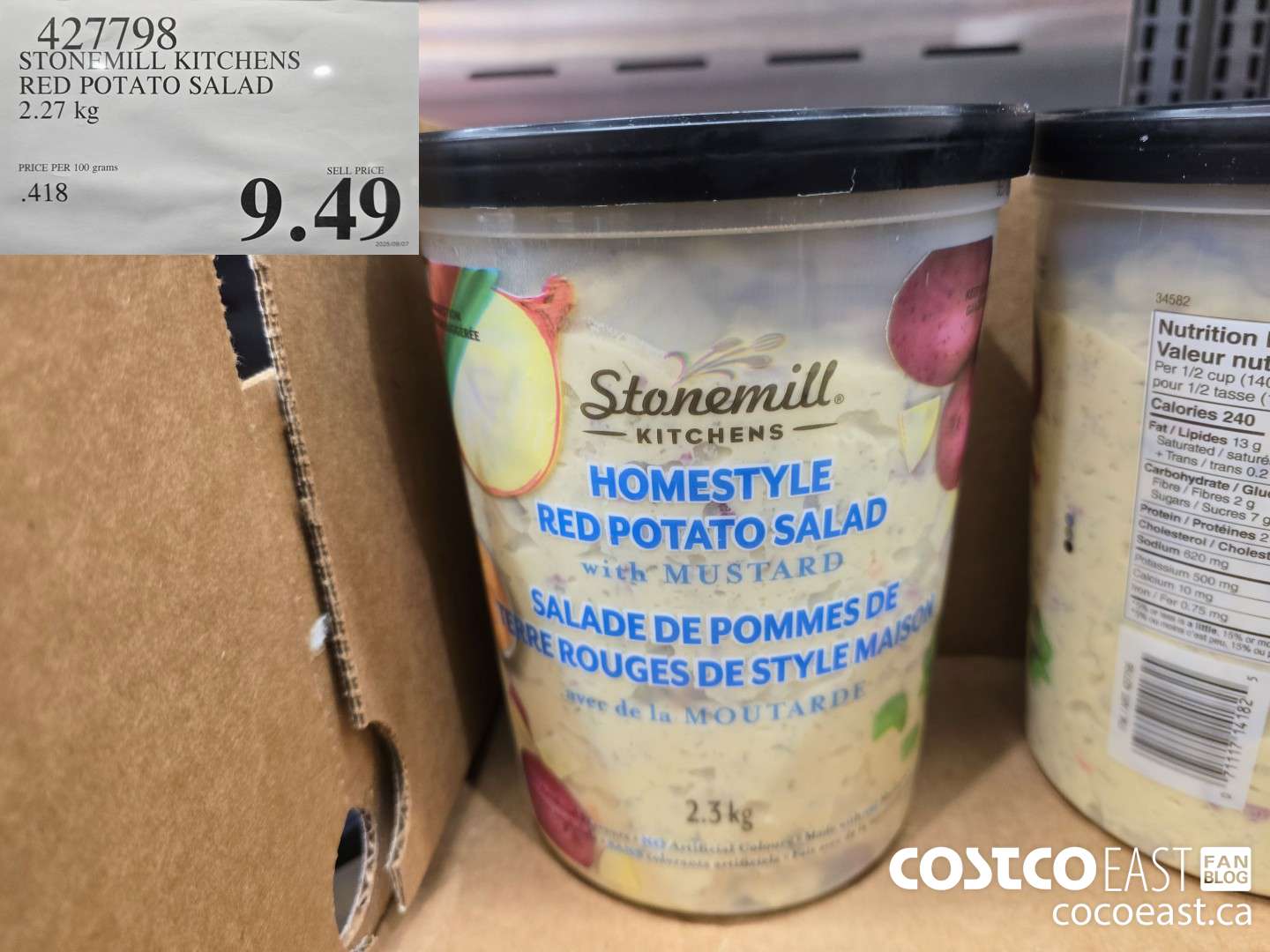 427798 STONEMILL KITCHENS RED POTATO SALAD 2.27 KG $9.49