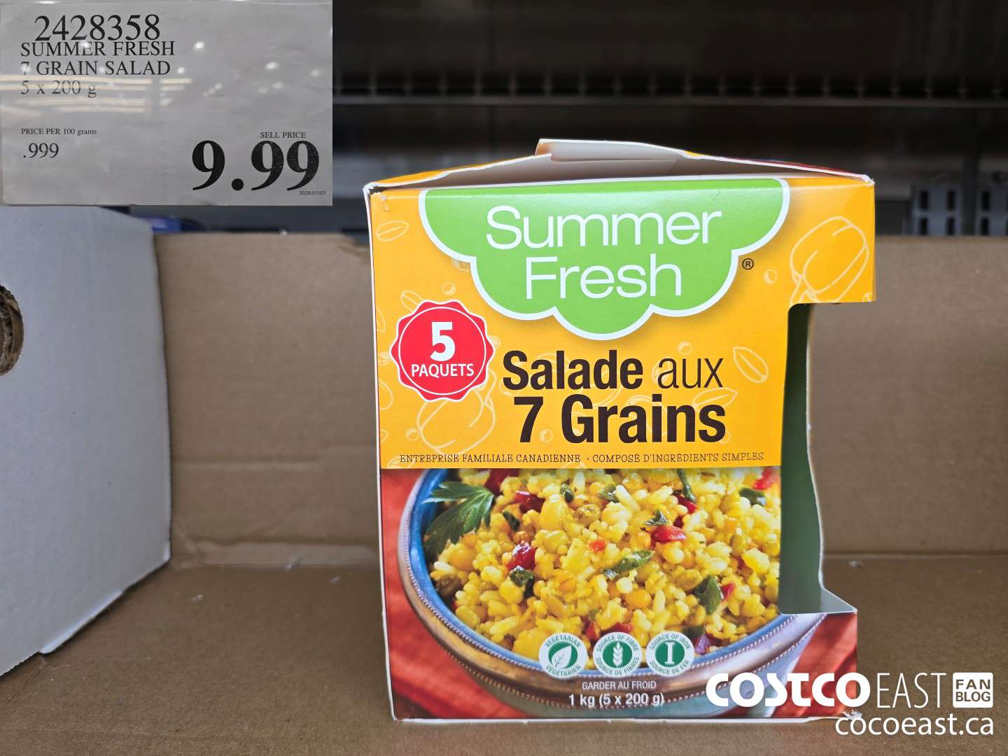 2428358 SUMMER FRESH 7 GRAIN SALAD 5 x 200 g $9.99