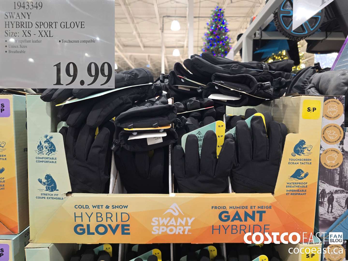 1943349 SWANY SPORT GLOVE SIZE: XS - XXL $19.99