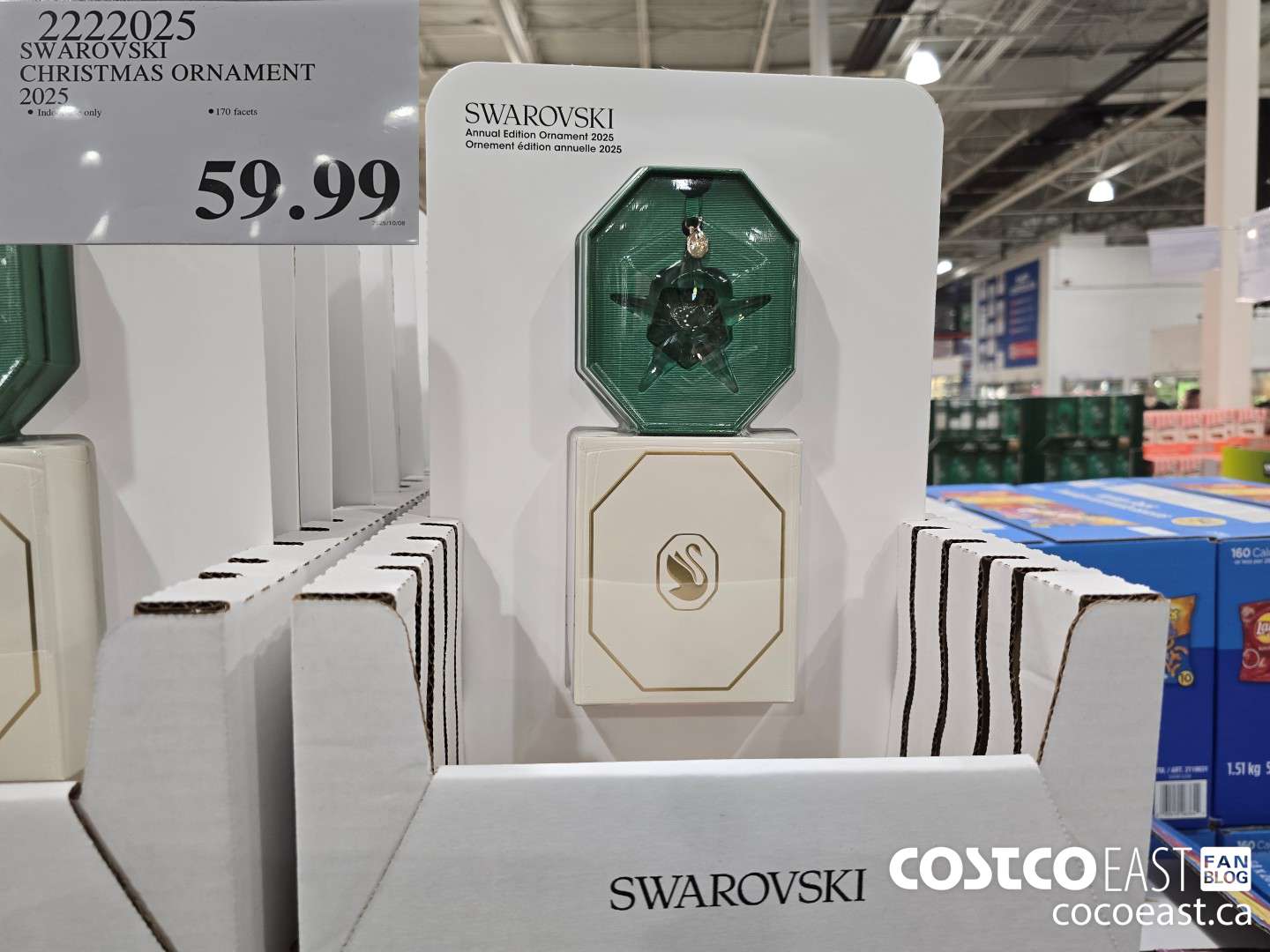 2222025 SWAROVSKI CHRISTMAS ORNAMENT 2025 $59.99