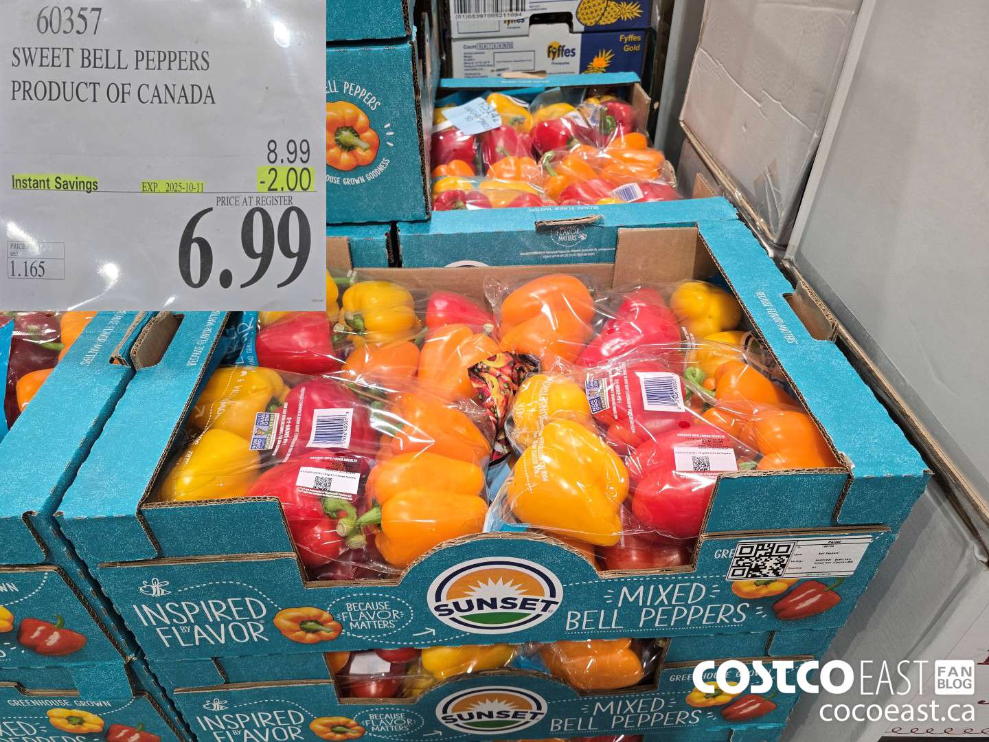 60357 SWEET BELL PEPPERS PRODUCT OF CANADA ($2.00 INSTANT SAVINGS EXPIRES ON 2025-10-11) $6.99