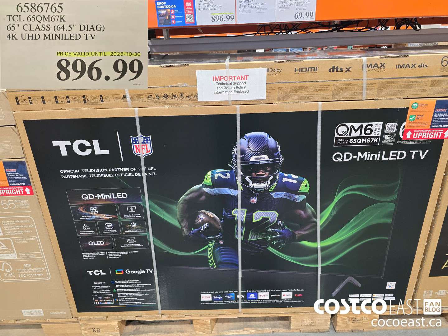 6586765 TCL 65QM67K 65