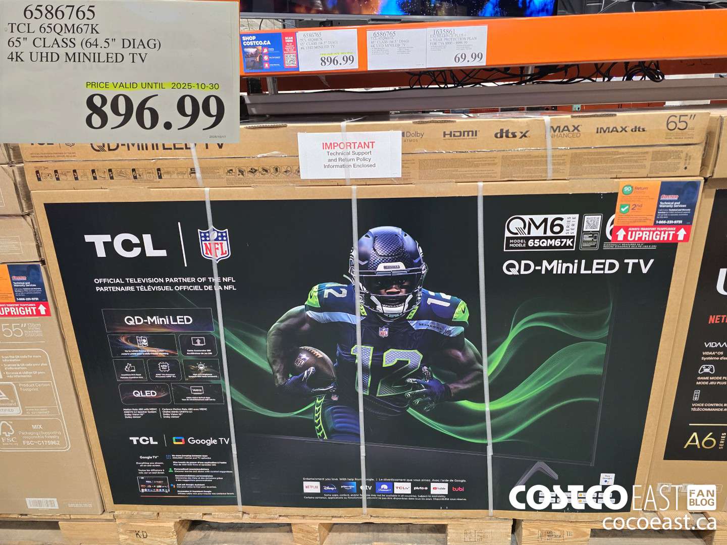 6586765 TCL 65QM67K 65