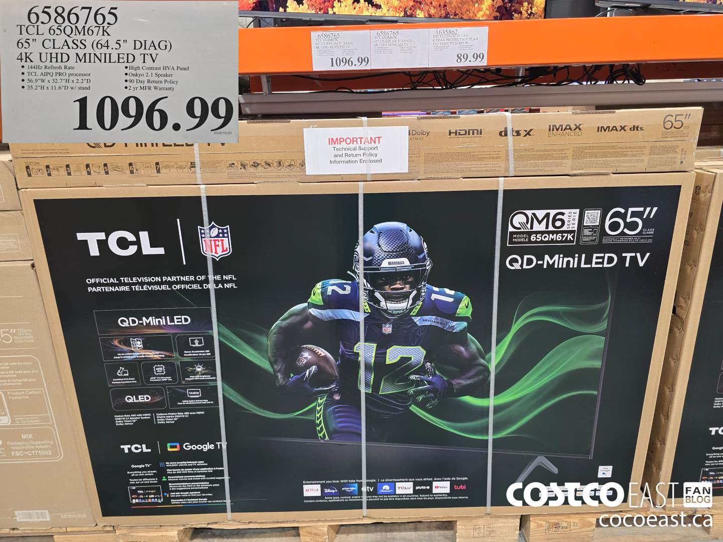 6586765 TCL 65QM67K 65