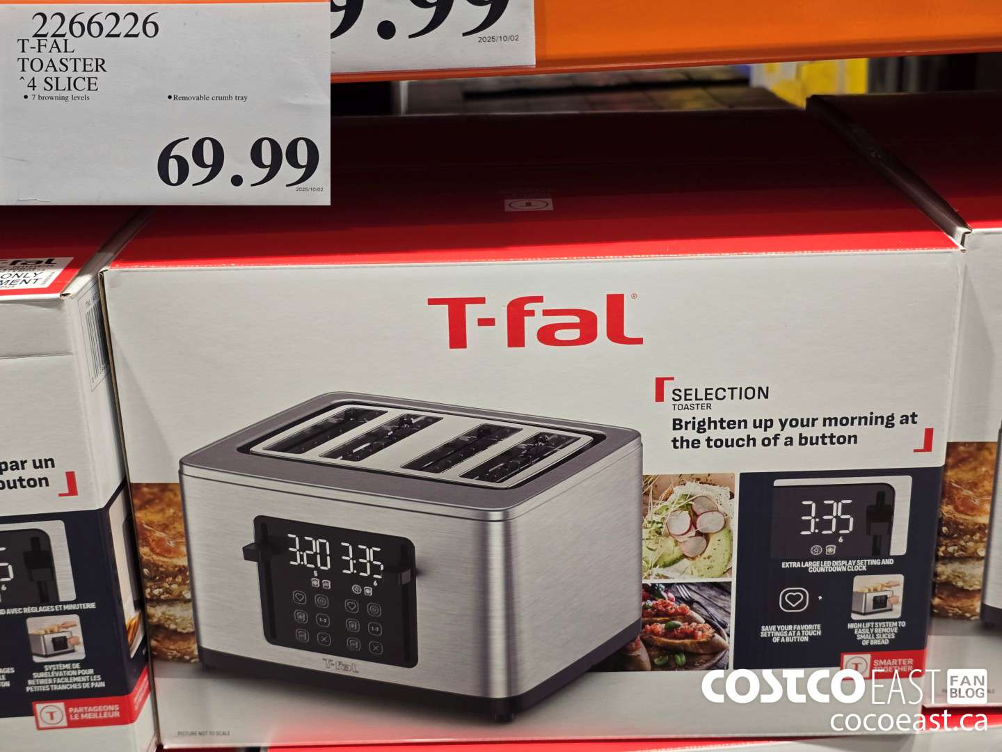 2266226 T-FAL TOASTER “4 SLICE $69.99