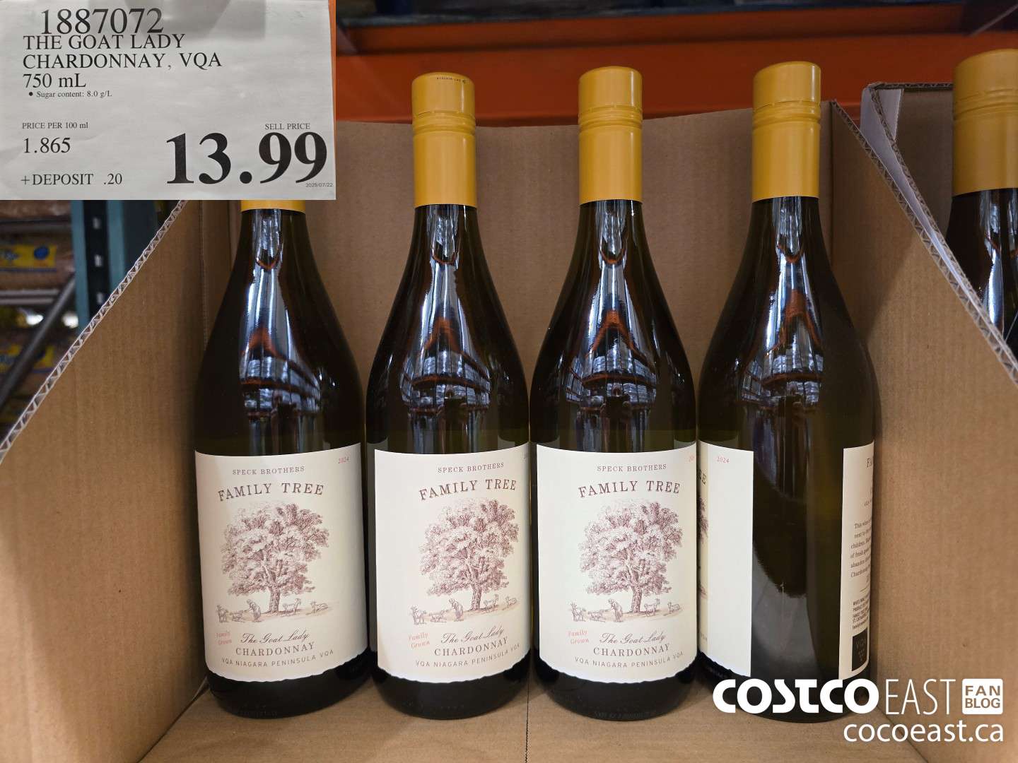 1887072 THE GOAT LADY CHARDONNAY, VQA 750 ML $13.99