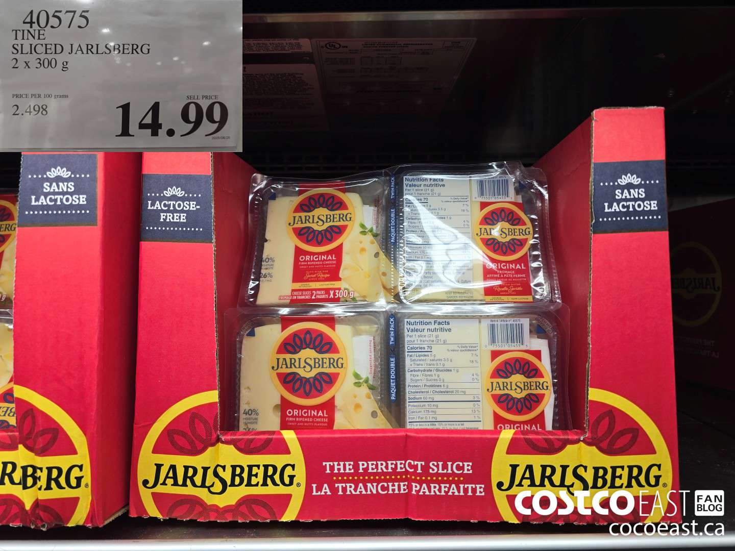 40575 TINE SLICED JARLSBERG 2 X 300 G $14.99