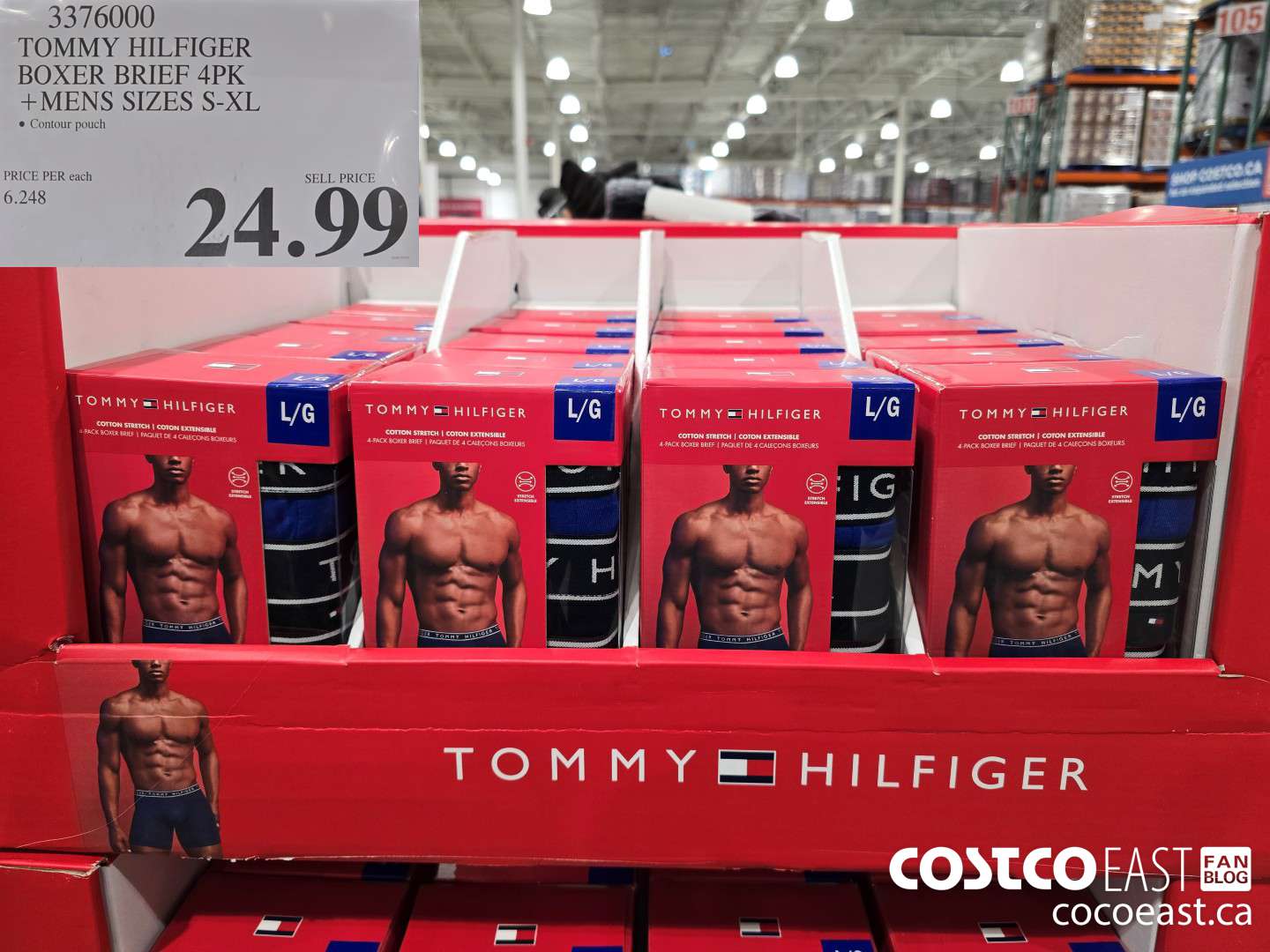 3376000 TOMMY HILFIGER BOXER BRIEF 4PK +MENS SIZES S-XL $24.99