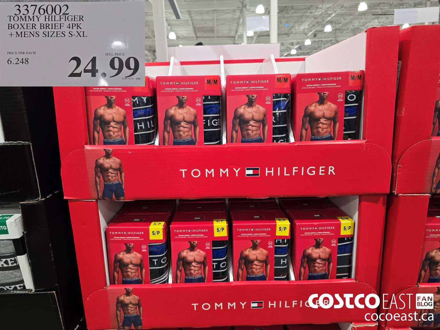 3376002 TOMMY HILFIGER BOXER BRIEF 4PK +MENS SIZES S-XL $24.99