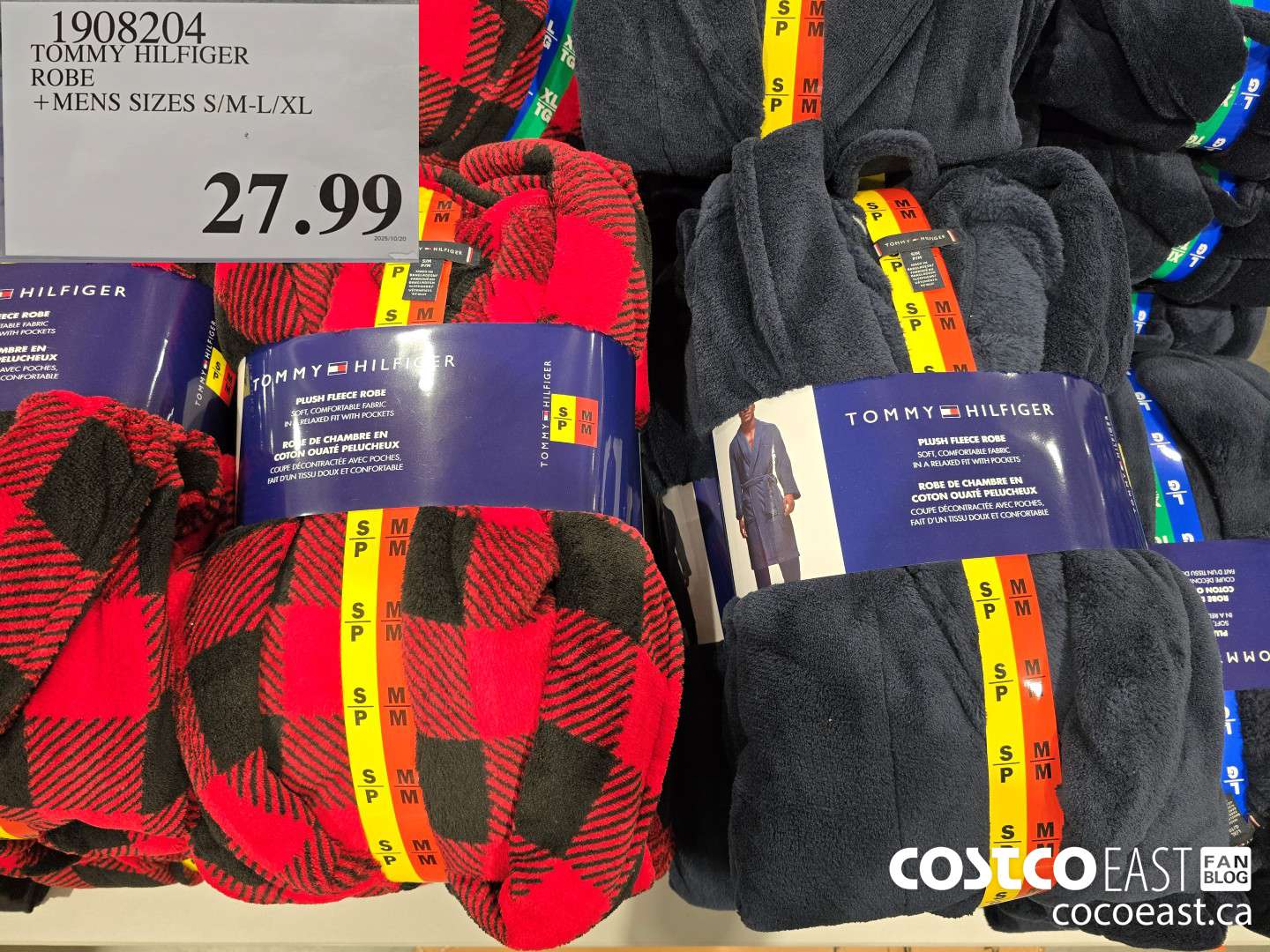 1908204 TOMMY HILFIGER ROBE + MENS SIZES S/M-L/XL $27.99